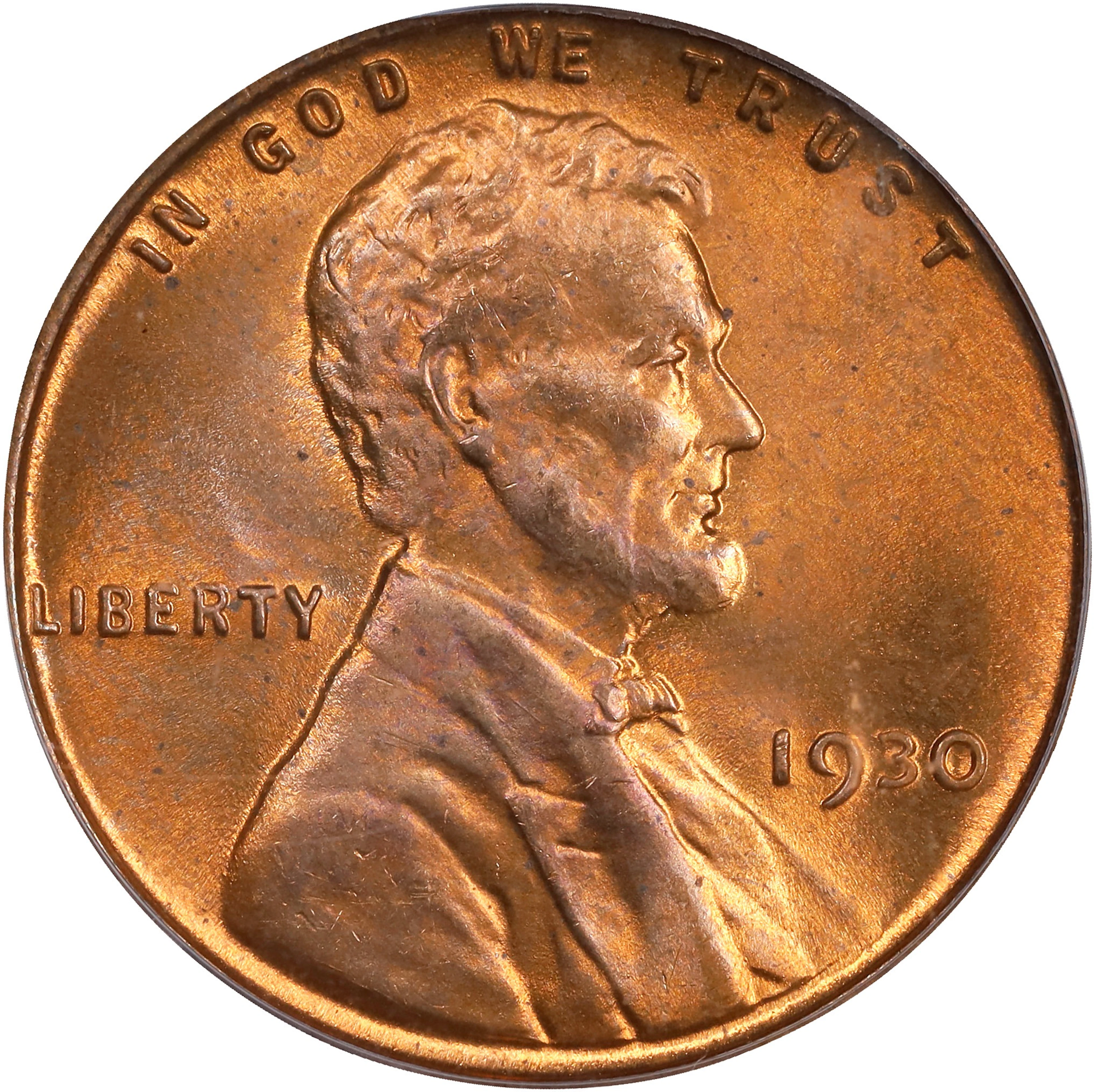1930 Lincoln Cent. MS-65 RD (PCGS). CAC. OGH Generation 2.1.