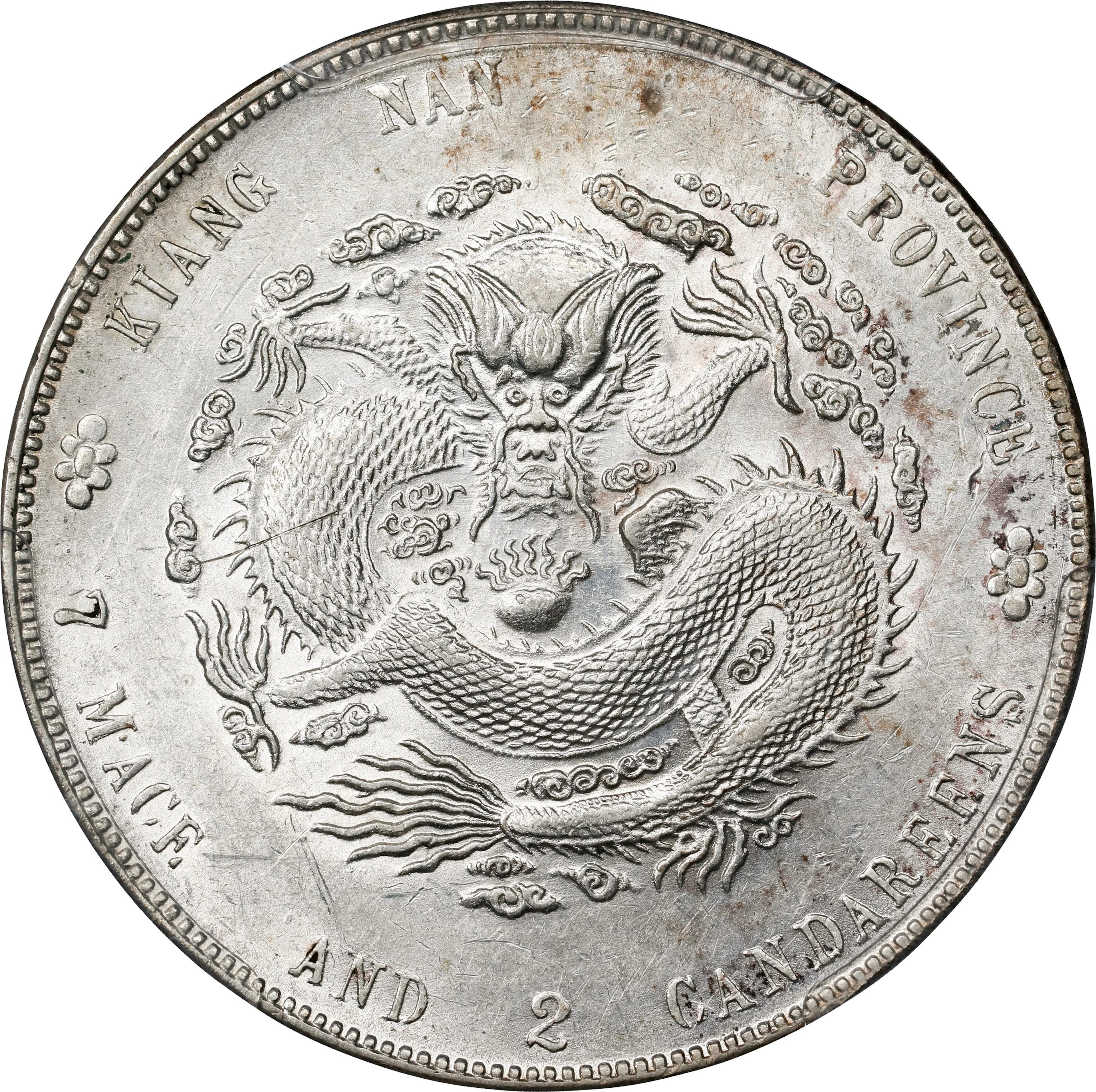 (t) CHINA. Kiangnan. 7 Mace 2 Candareens (Dollar), CD (1904)-HAH CH.