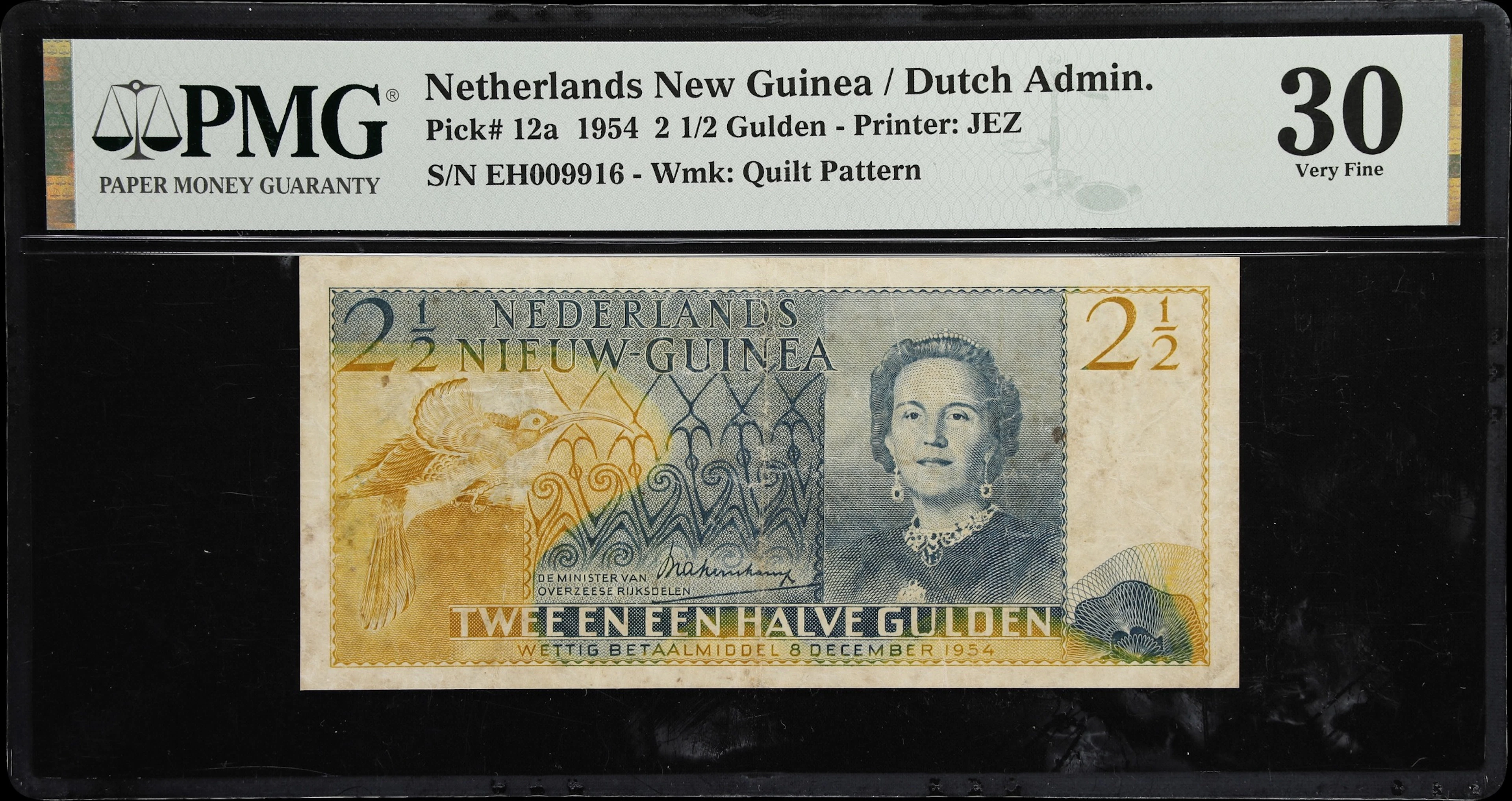 NETHERLANDS NEW GUINEA. Ministerie van Overzeesche Rijksdelen. 2 1/2