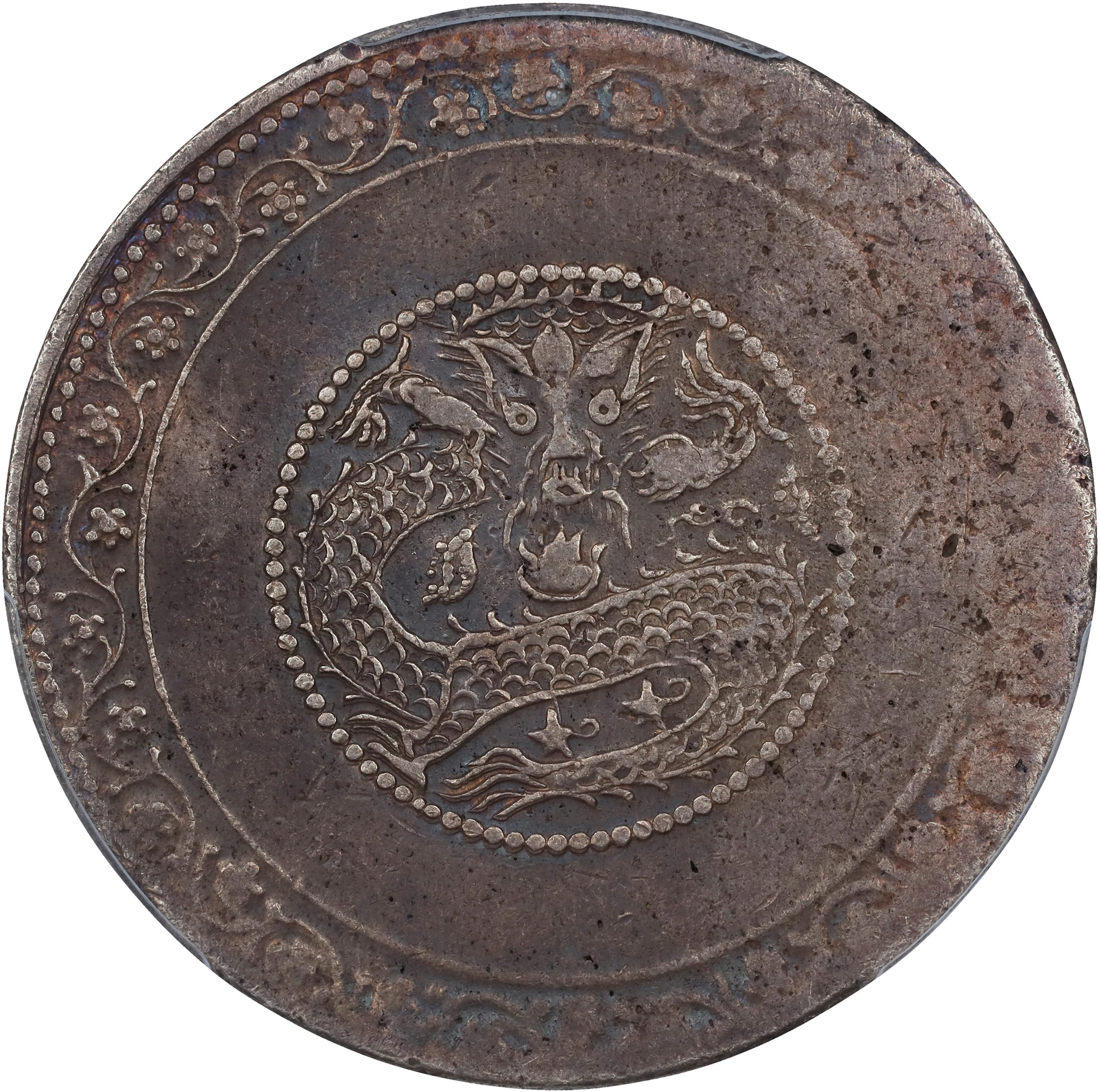 (t) CHINA. Sinkiang. 5 Mace (Miscals), AH 1327 (1909/10). Kashgar
