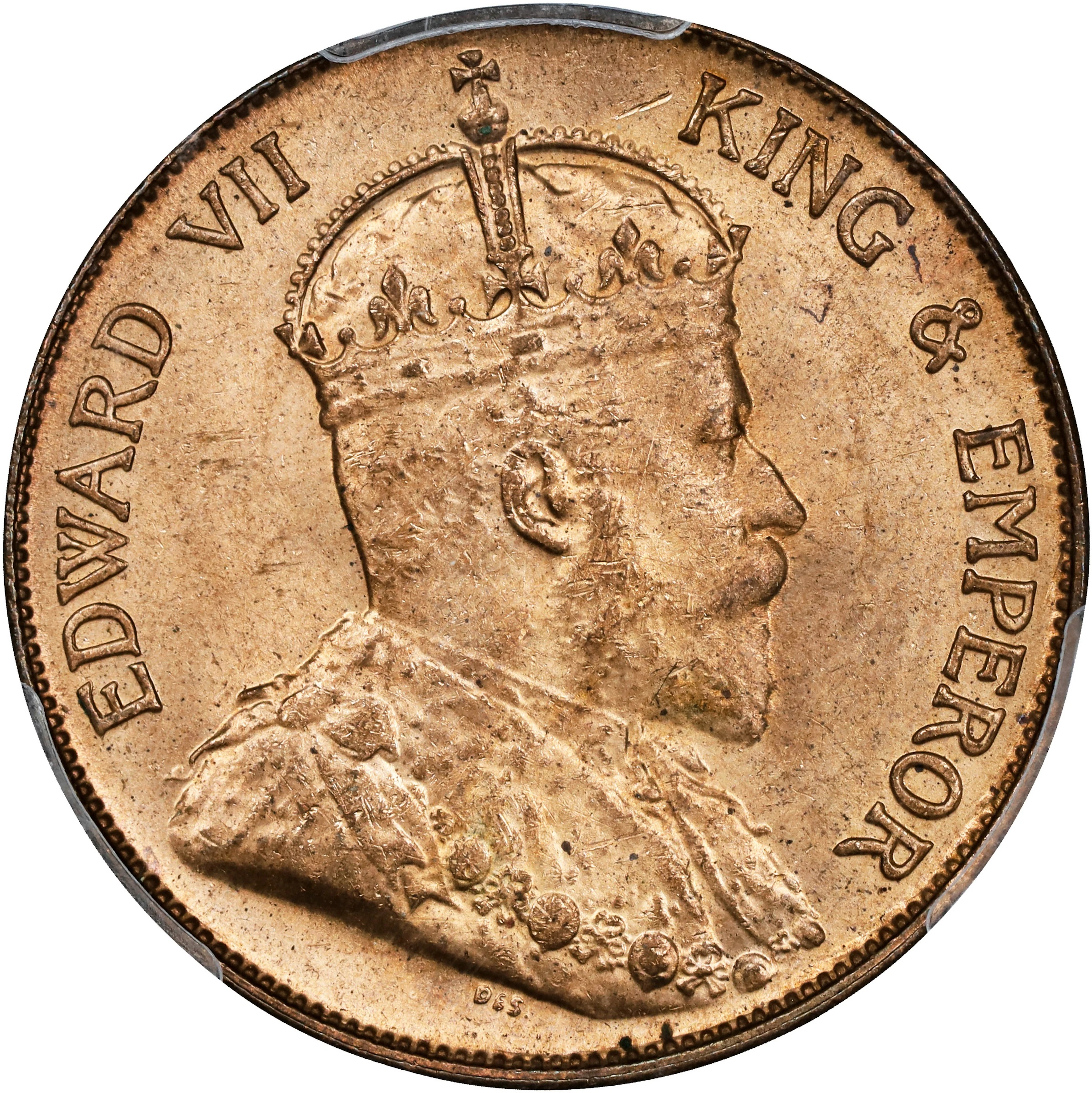 (t) HONG KONG (SAR). Cent, 1905-H. Birmingham (Heaton) Mint. Edward