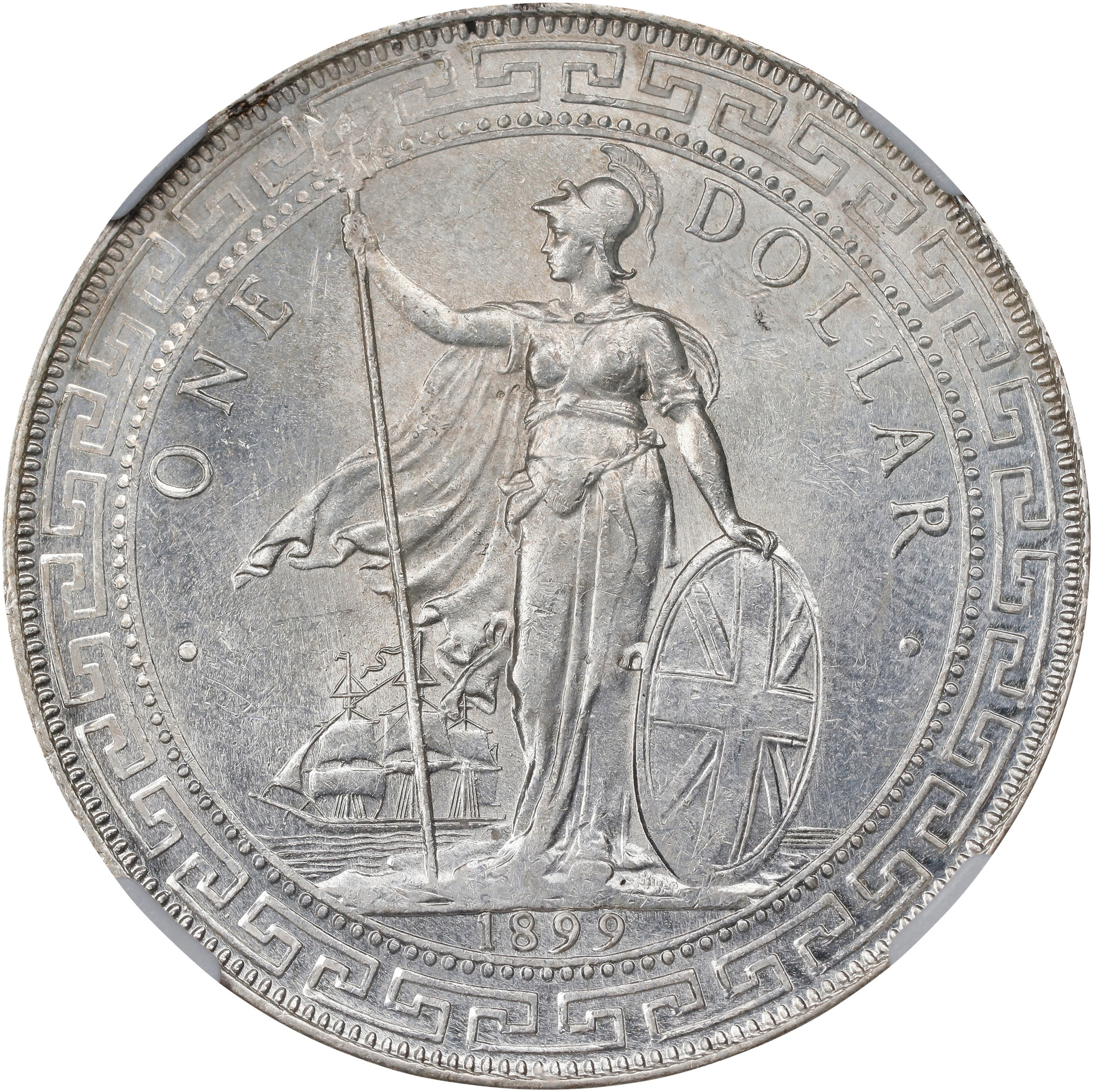 GREAT BRITAIN. Trade Dollars, 1899-B. Bombay Mint. Victoria. NGC MS-62.