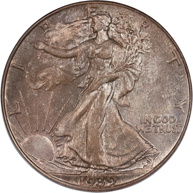 1939 Walking Liberty Half Dollar. MS-64 (PCGS).
