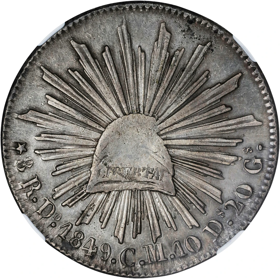 MEXICO. 8 Reales, 1849-Do CM. Durango Mint. NGC AU Details--Cleaned.