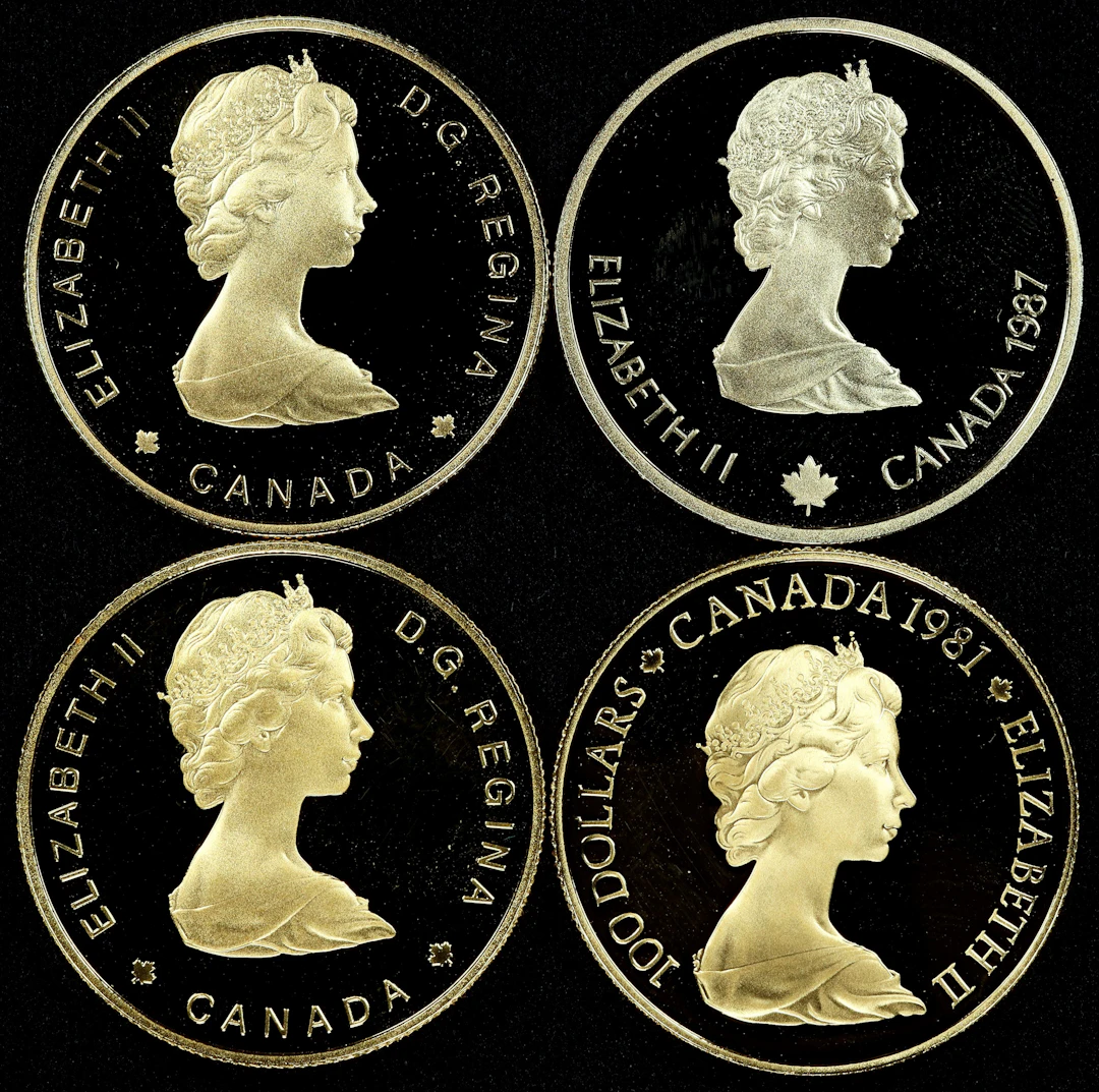 (1.5 oz, 46.656 g AGW). Canada. Lot of (4) Mixed Date and Weight Gold $100.