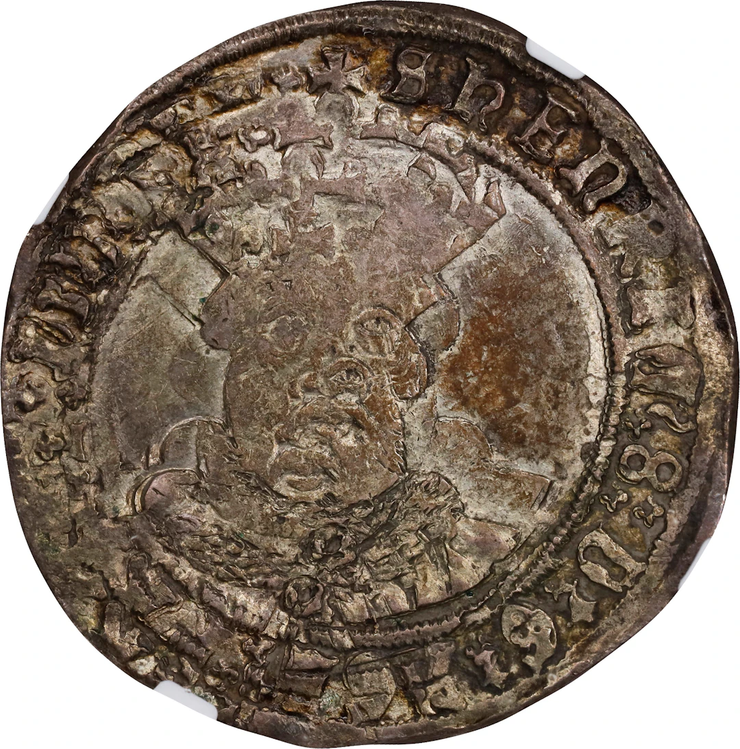 GREAT BRITAIN. Testoon, ND (1544-47). Southwark Mint; mm: S. Henry