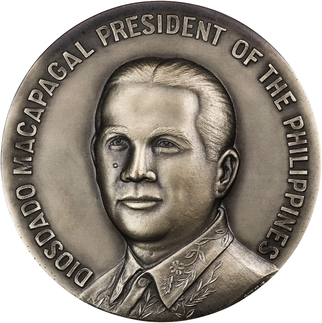 PHILIPPINES. Fourth Centennial Anniversary Silvered Bronze Medal