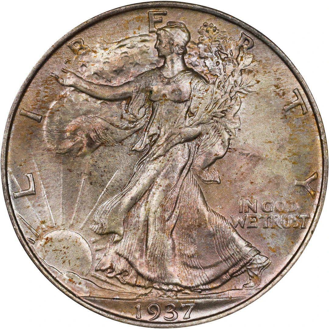 1937 Walking Liberty Half Dollar. MS-65 (NGC).