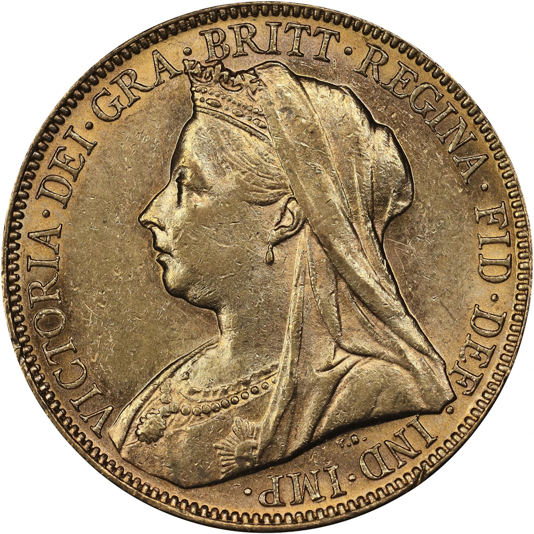 (0.236 oz, 7.325 g AGW). Australia. 1899-M Gold Sovereign.