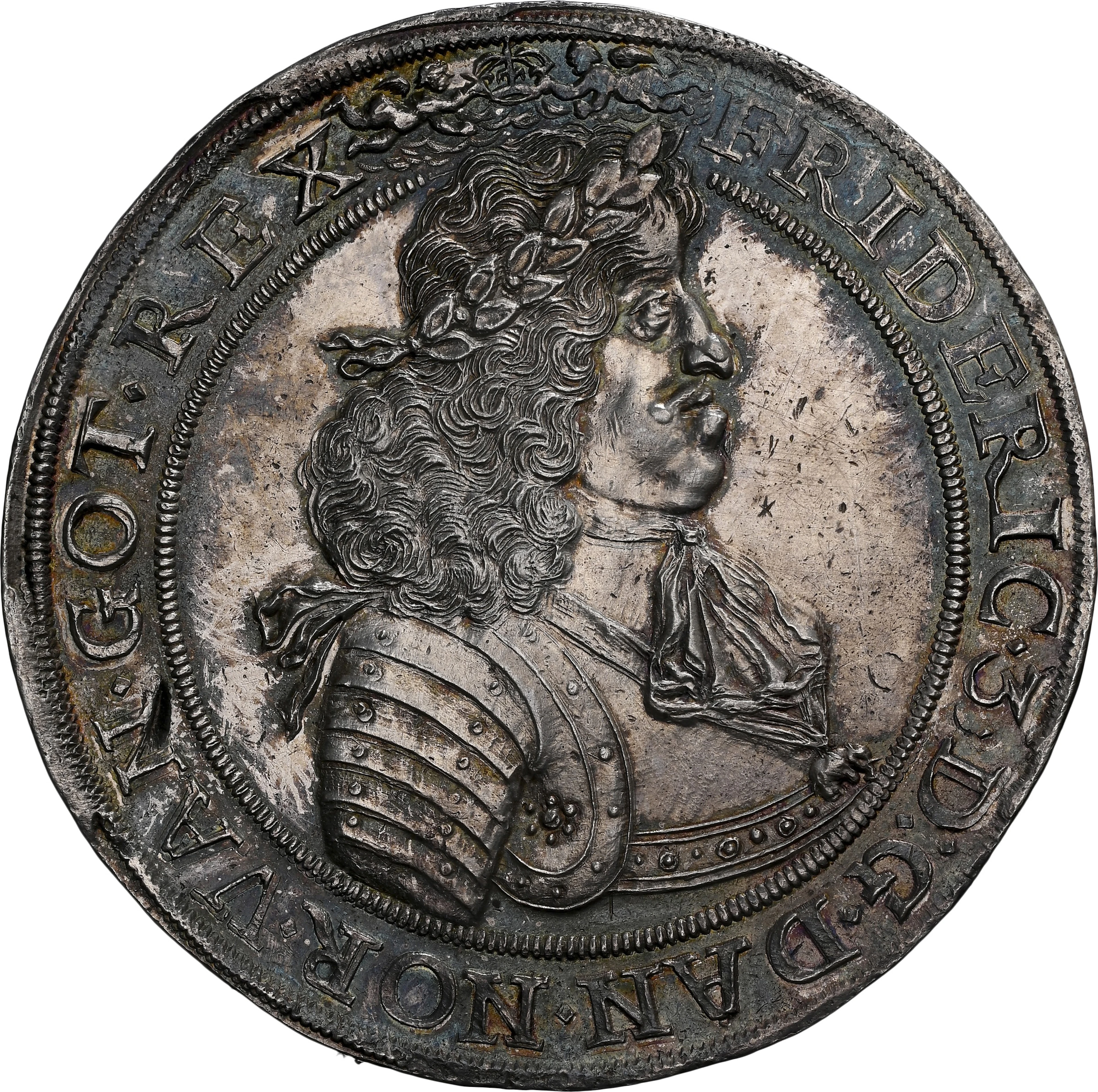 DENMARK. Speciedaler, 1664. Copenhagen Mint. Frederik III. NGC Unc