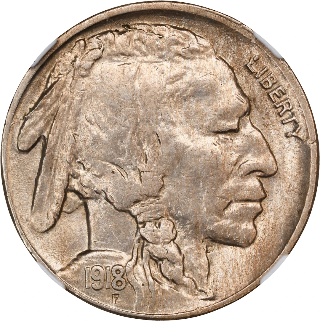1918-S Buffalo Nickel. AU-58 (NGC).