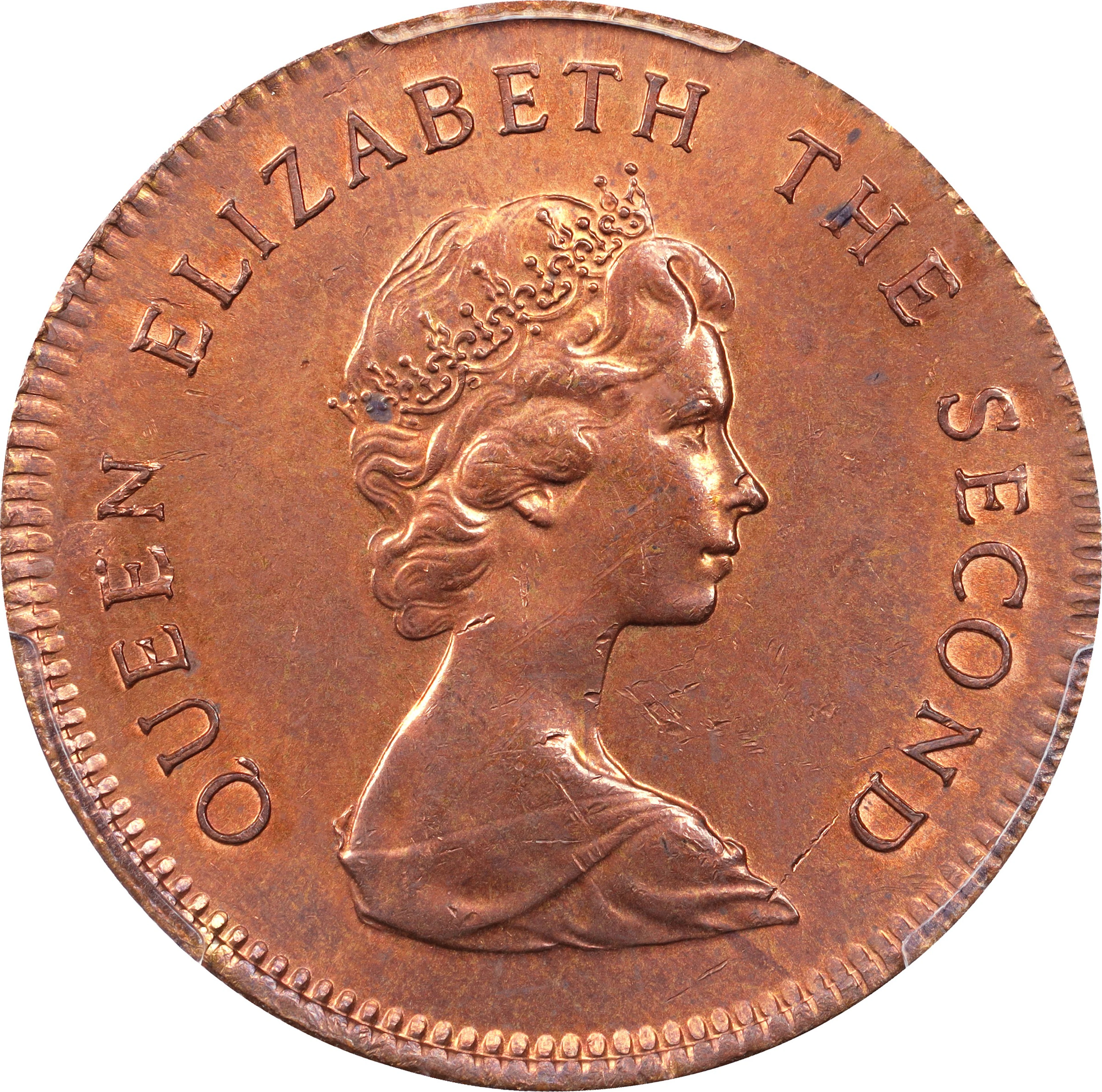 (t) HONG KONG (SAR). Mint Error -- Struck on British 1 Penny Planchet