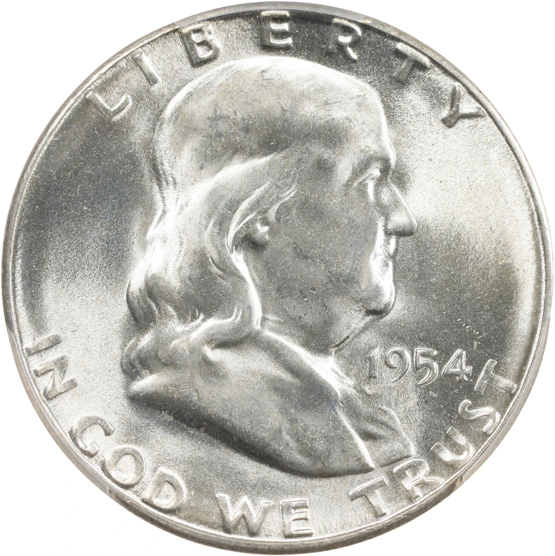 1954-S Franklin Half Dollar. MS-66 FBL (PCGS).