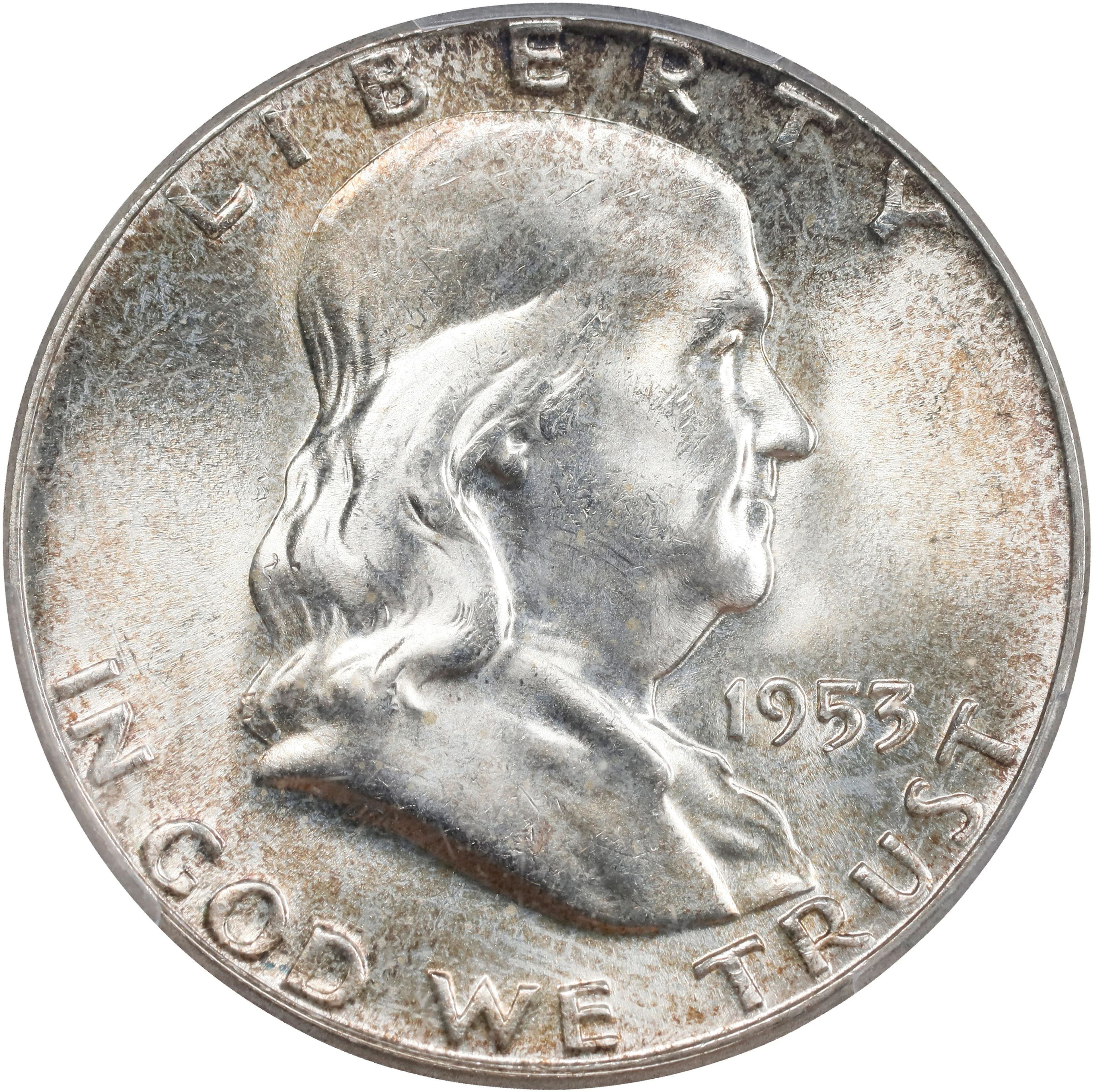 1953 Franklin Half Dollar. MS-65 FBL (PCGS).