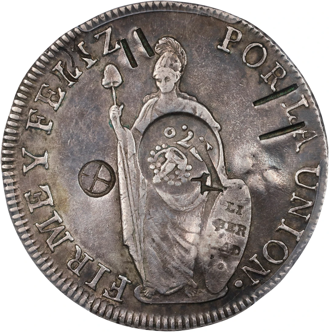 PHILIPPINES. Philippines - Peru. 8 Reales, ND (1832-34). Manila Mint.