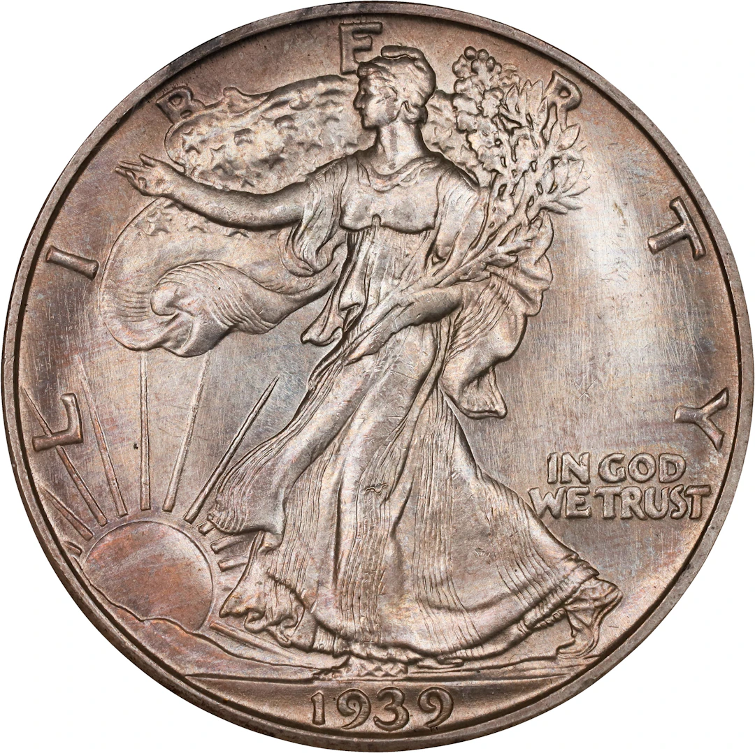 1939-D Walking Liberty Half Dollar. MS-65 (NGC).