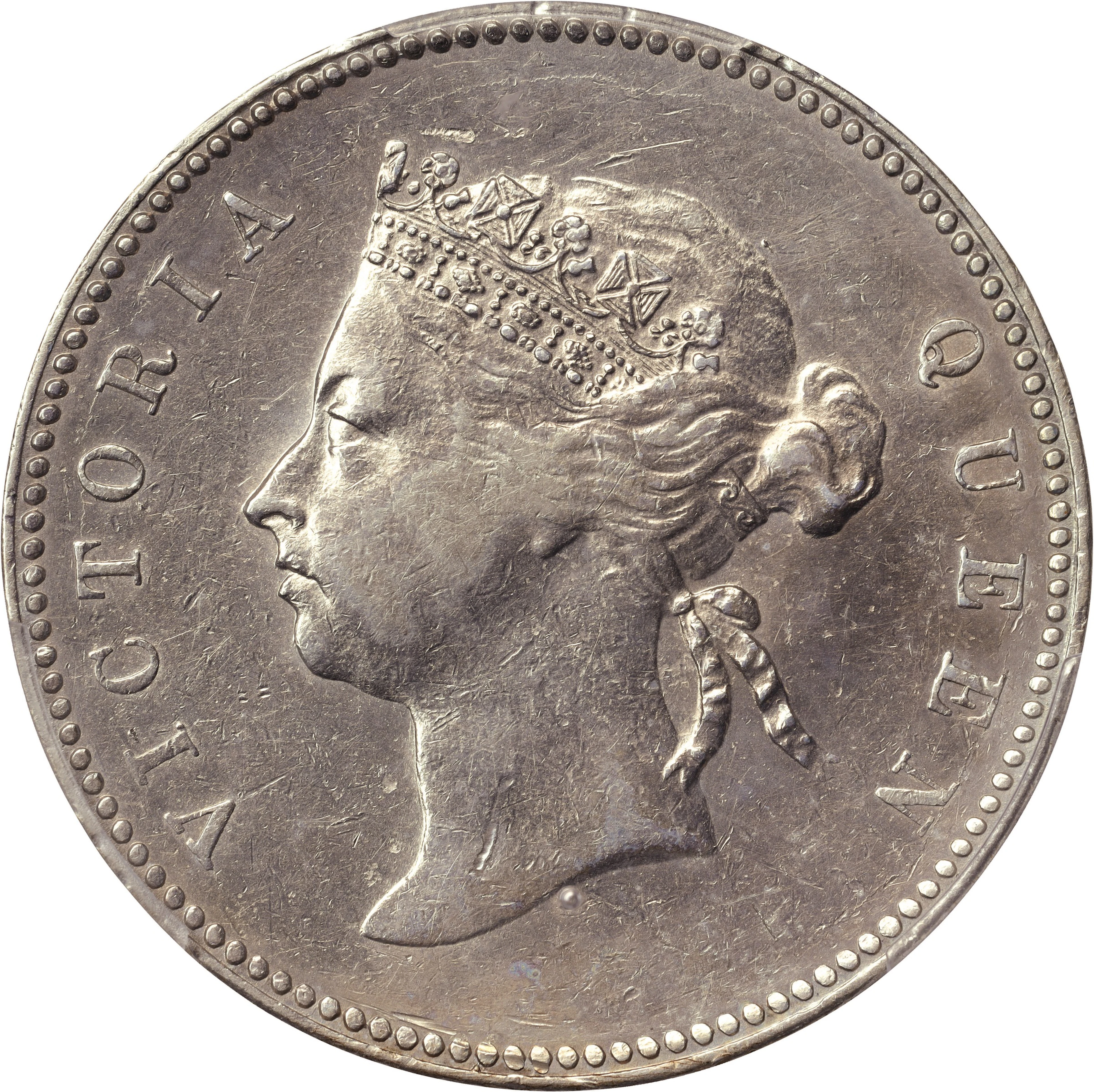 (t) HONG KONG (SAR). 50 Cents, 1894. London Mint. Victoria. PCGS Genuine--Cleane