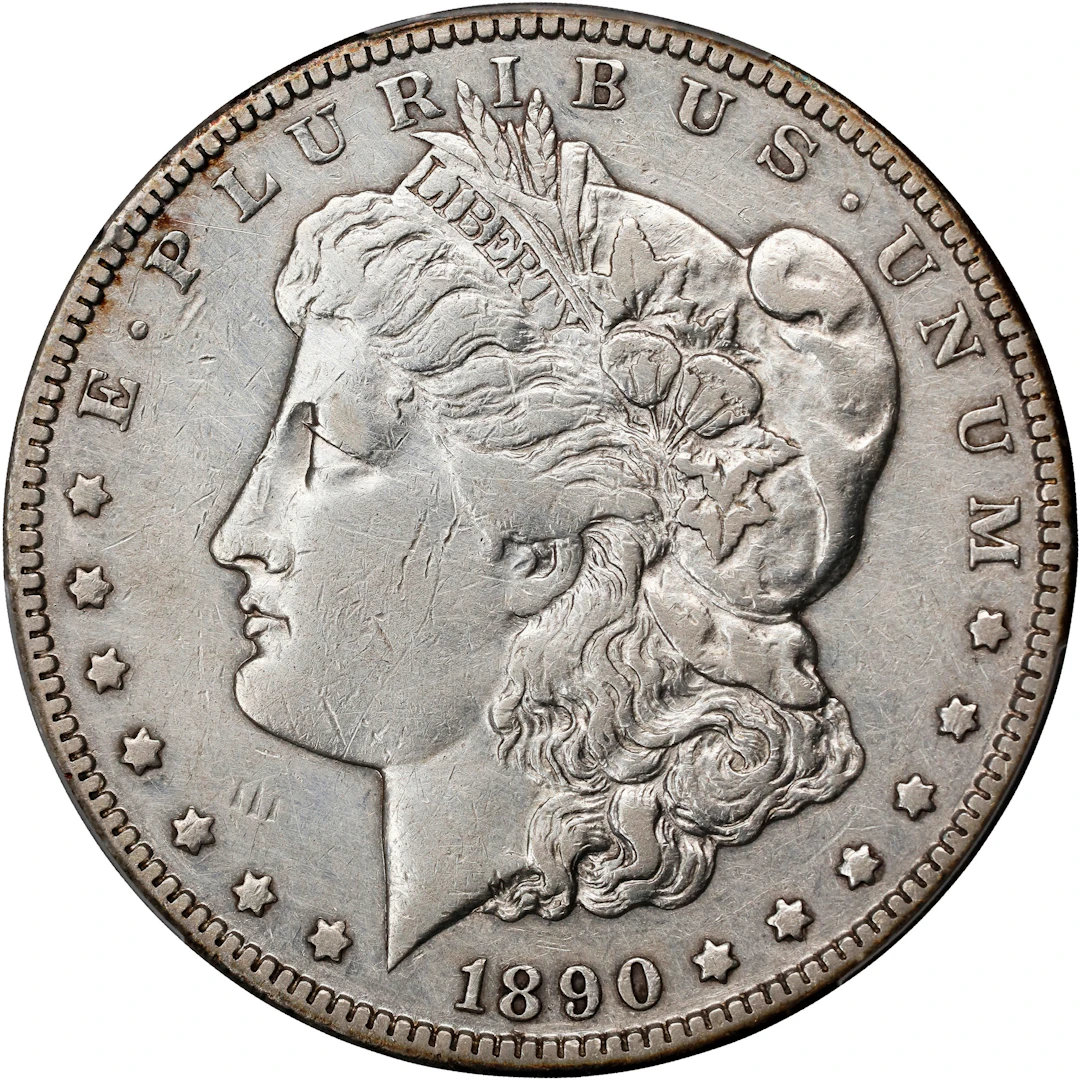 1890-CC Morgan Silver Dollar. VF Details--Harshly Cleaned (PCGS).