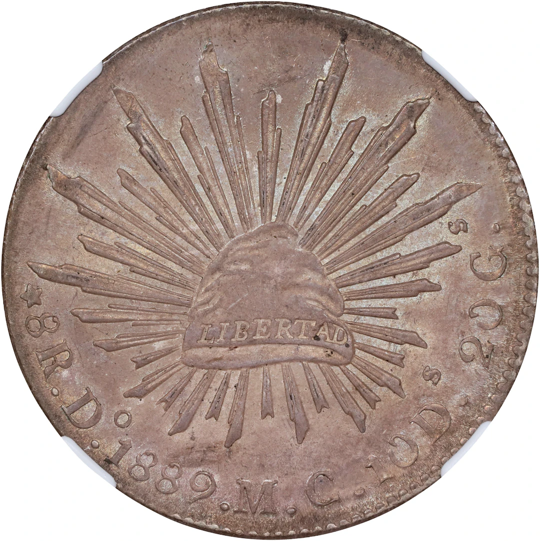 MEXICO. 8 Reales, 1889-Do MC. Durango Mint. NGC MS-62.