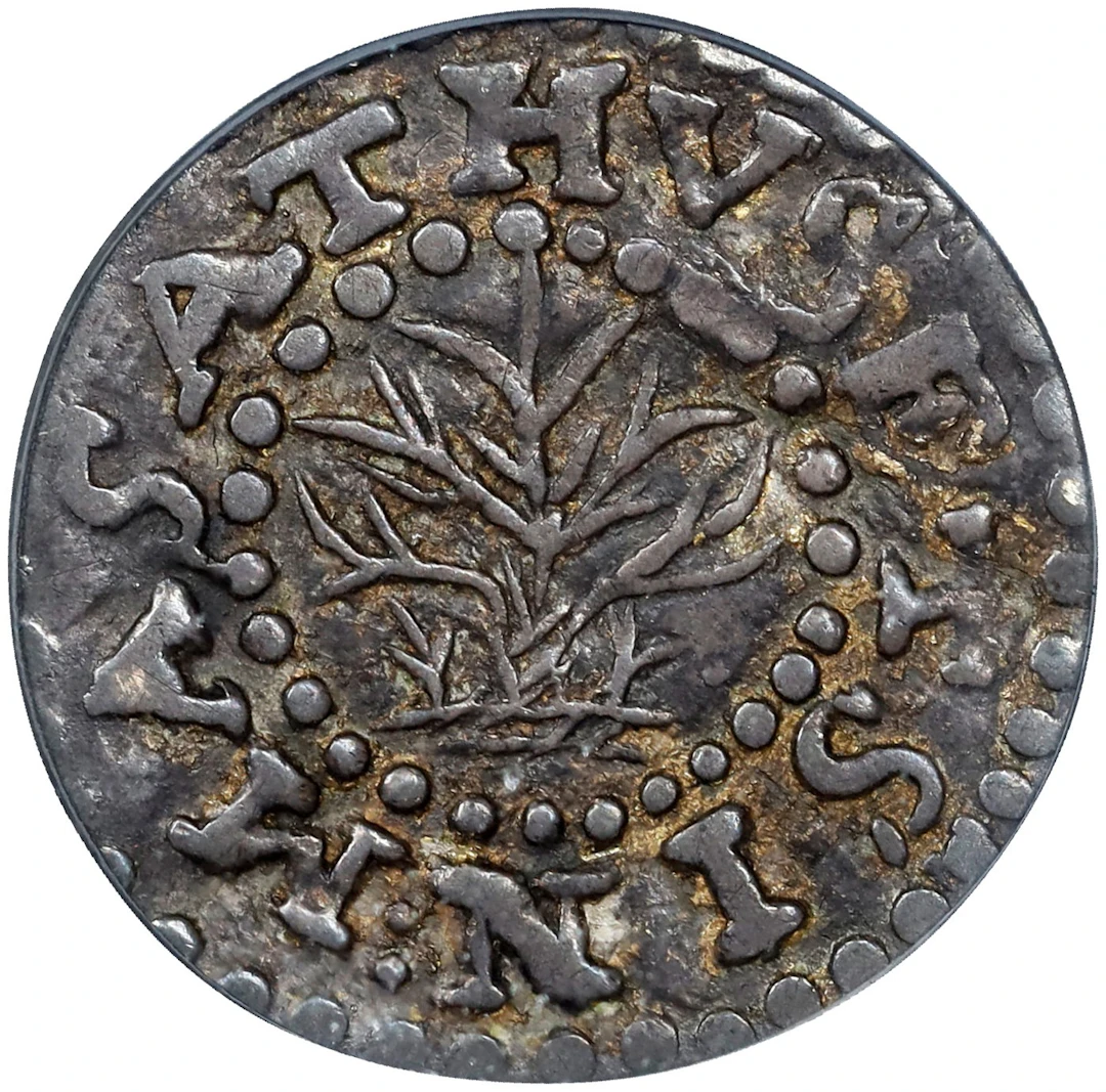 1662 Oak Tree Twopence. Noe-33, Salmon 1-B, W-240. Rarity-5. Large