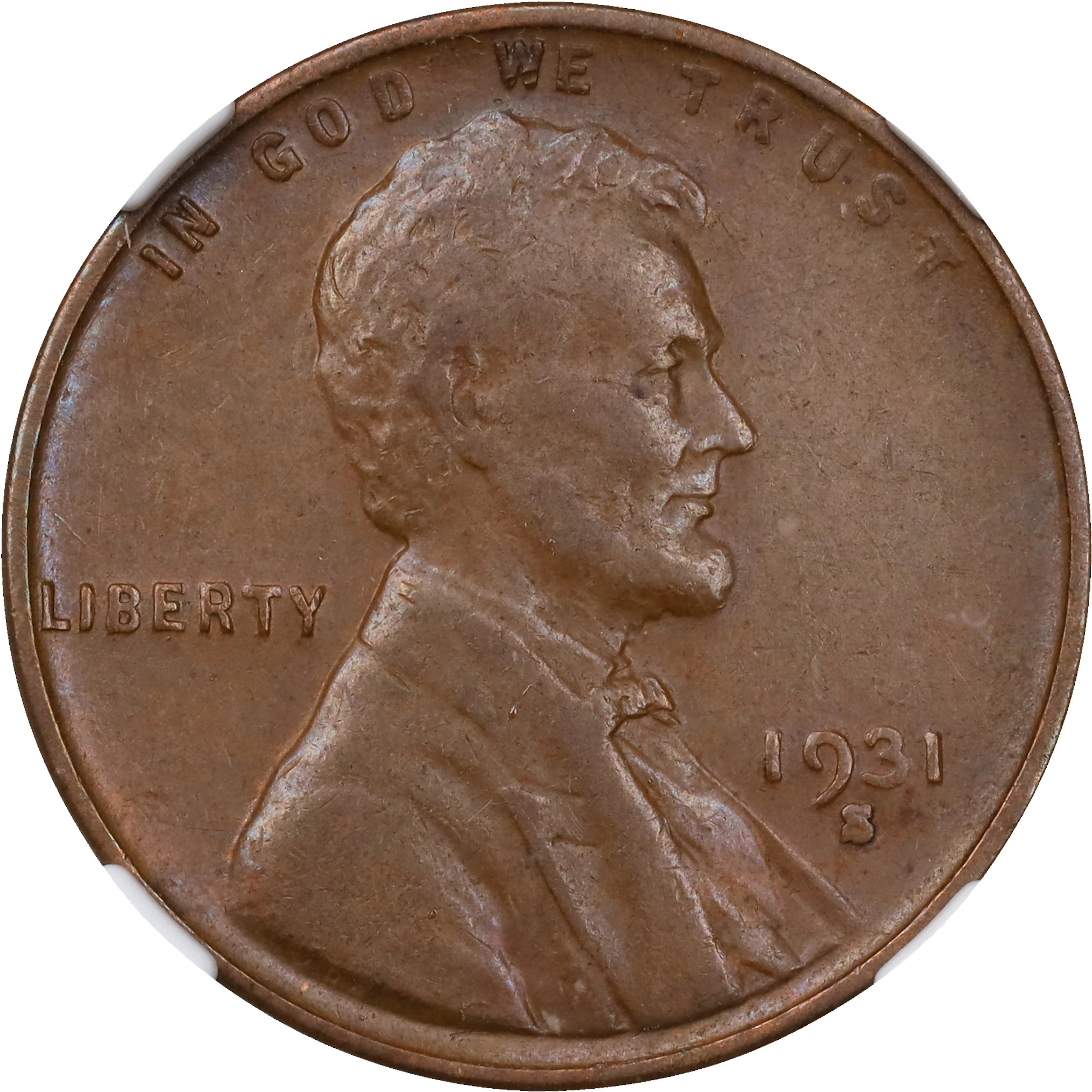 1931-S Lincoln Cent. VF-25 BN (NGC).
