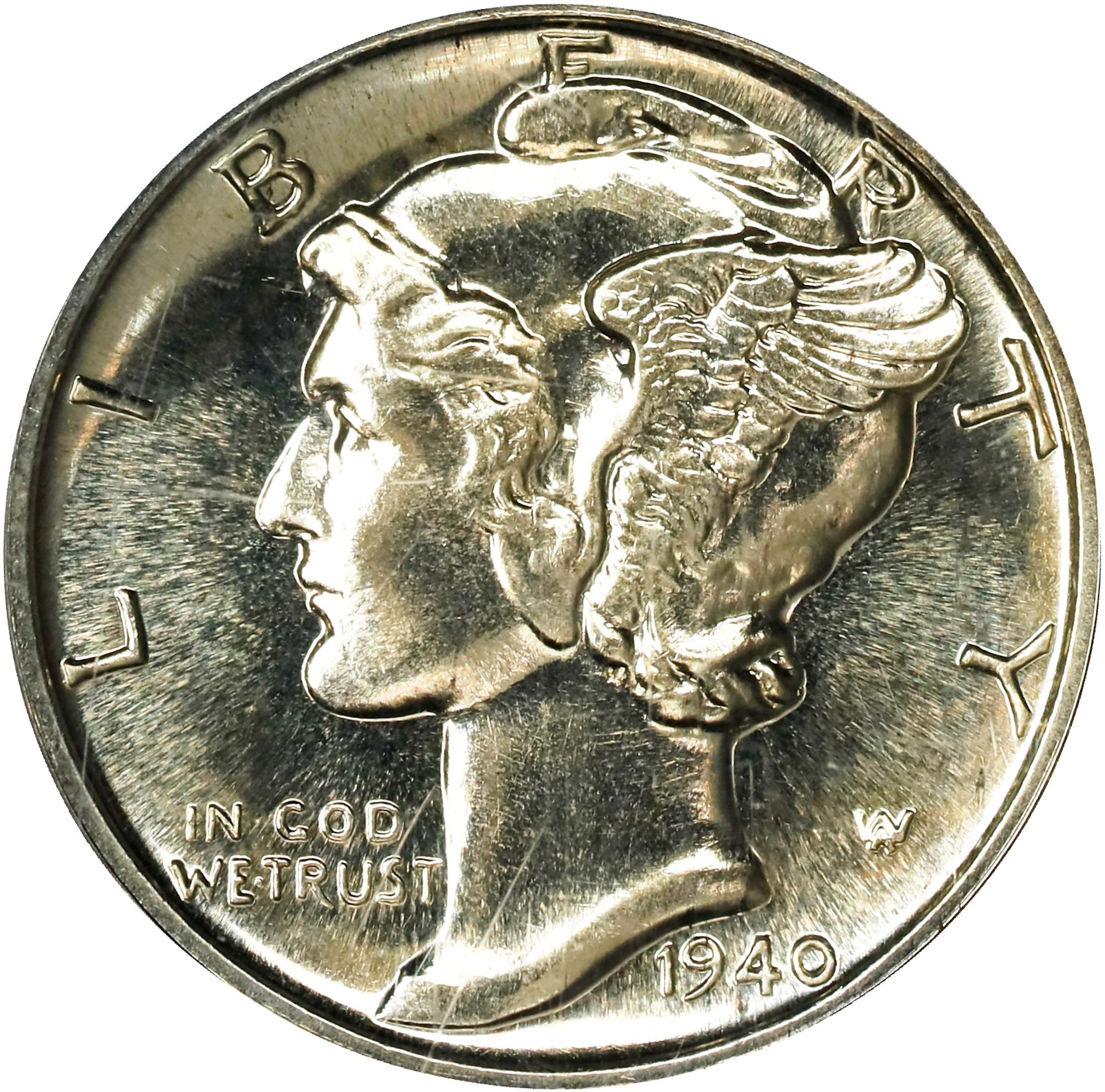 1940 Mercury Dime. Proof-67 (PCGS). CAC. OGH Generation 3.1.