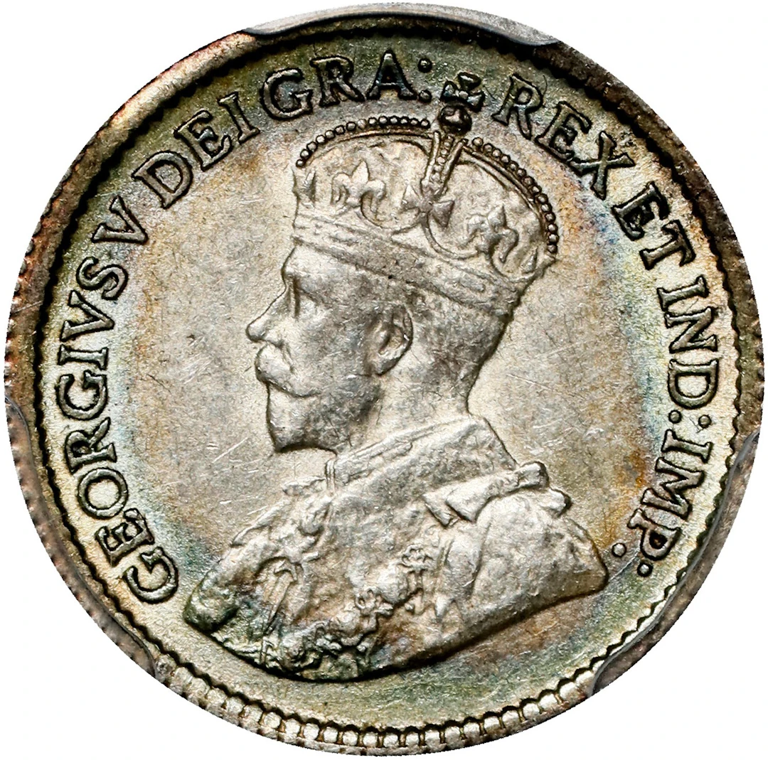 CANADA. 5 Cents, 1917. Ottawa Mint. George V. PCGS MS-62.