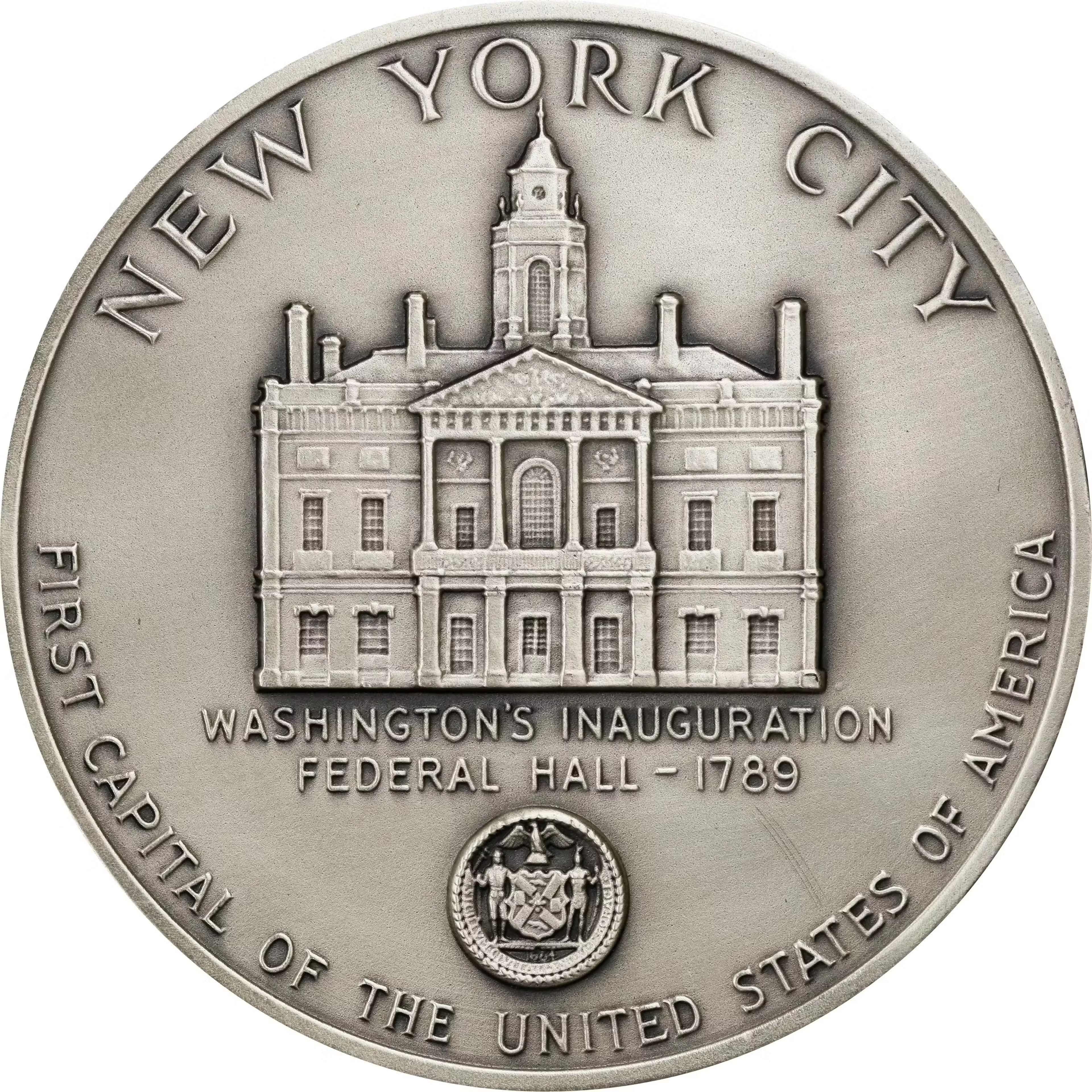 "1789" (1976) New York City Bicentennial Medal. First Size. By John