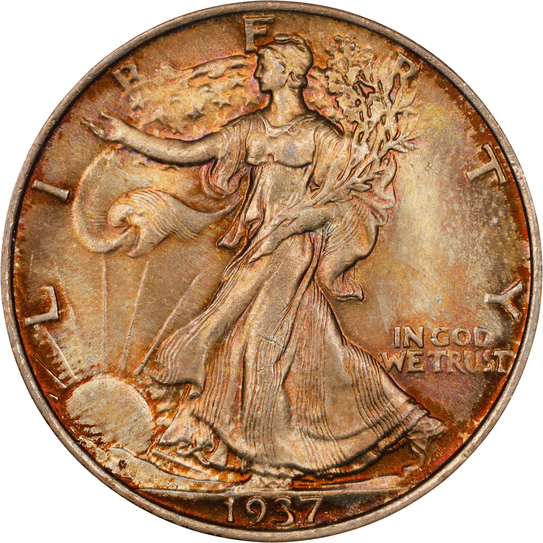 1937 Walking Liberty Half Dollar. MS-66 (NGC).