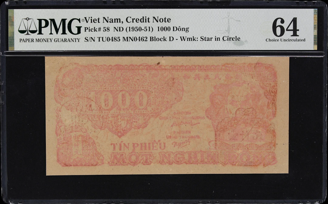 VIETNAM. Viet-Nam Dan-Chu Cong-Hoa. 1000 Dong, ND (1950-51). P-58.