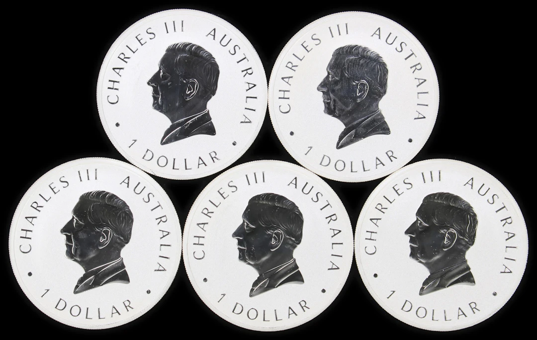 (5 oz, 155.52 g ASW). Australia. Lot of (5) 2026 1 oz Silver Wedge-Tailed