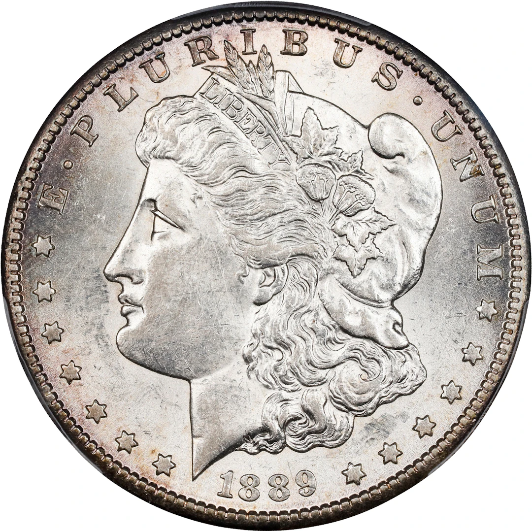 1889-S Morgan Silver Dollar. AU-58 (PCGS).