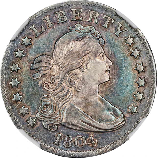 1804 Draped Bust Quarter. B-1. Rarity-3. AU-55 (NGC).