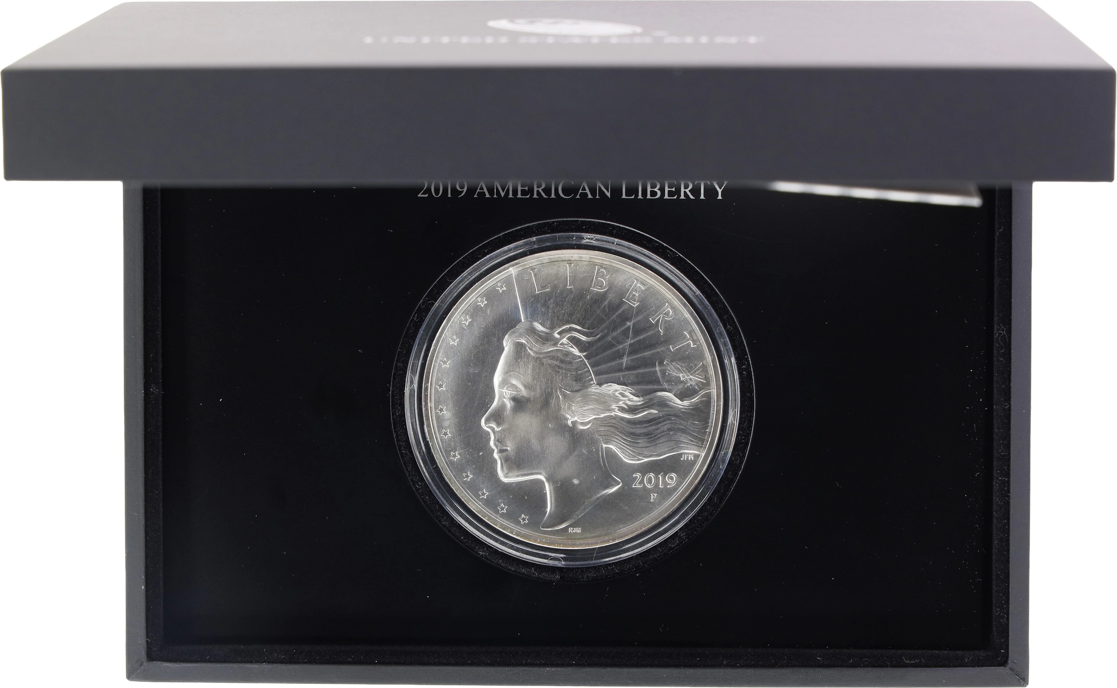 (2.5 oz, 77.76 g ASW). 2019-P American Liberty Silver Medal. High Relief.