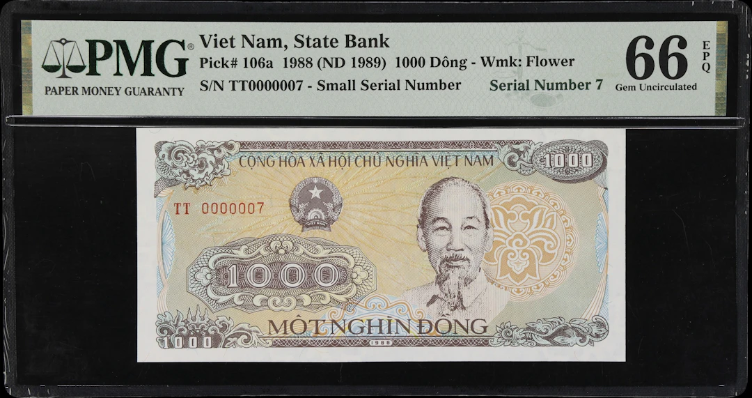 VIETNAM. State Bank of Vietnam. 1000 Dong, 1988 (ND 1989). P-106a.