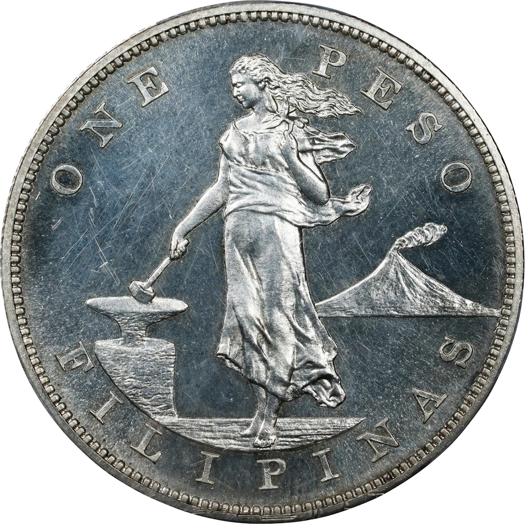 PHILIPPINES. Peso, 1906. Philadelphia Mint. PCGS PROOF-64.