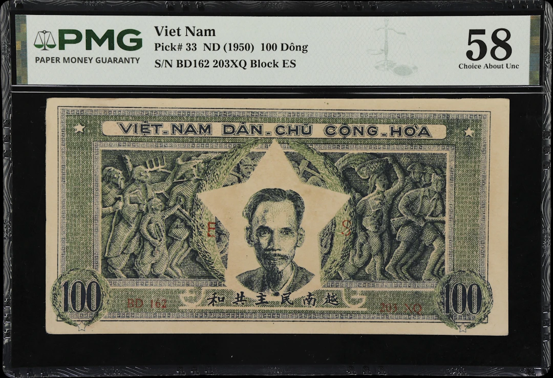 VIETNAM. Viet-Nam Dan-Chu Cong-Hoa. 100 Dong, ND (1950). P-33. PMG