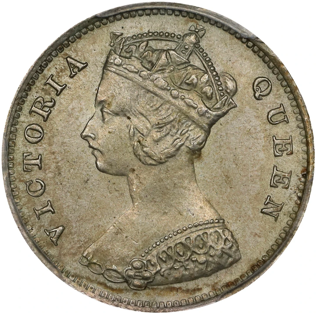 (t) HONG KONG (SAR). 10 Cents, 1901. London Mint. Victoria. PCGS MS-63.