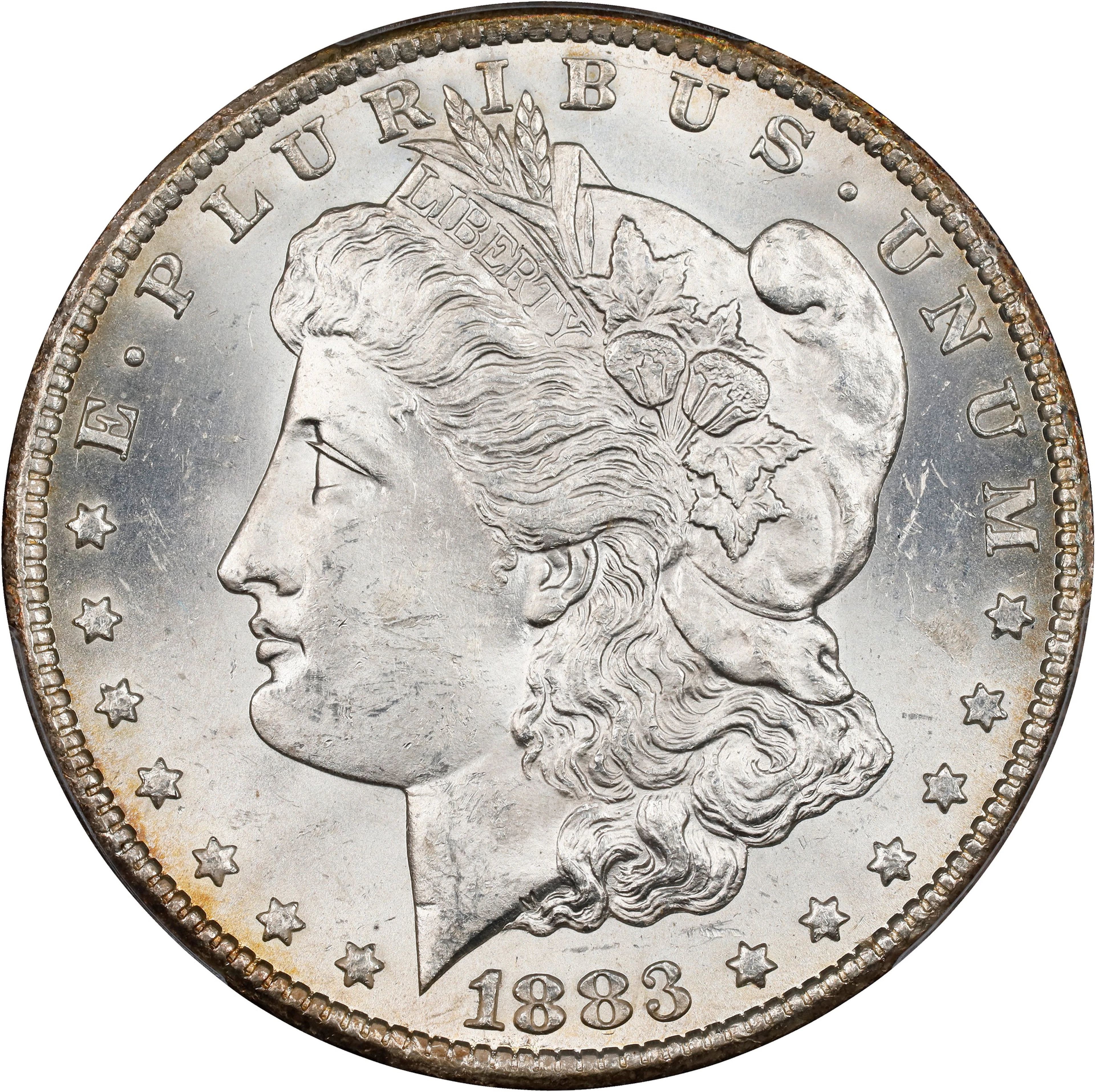 1883-CC Morgan Silver Dollar. MS-63 (PCGS).