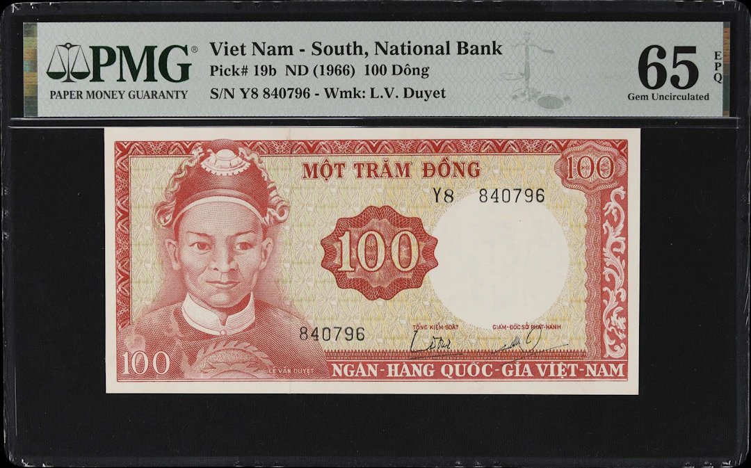 VIETNAM, SOUTH. National Bank of Vietnam. 100 Dong, ND (1966). P-19b.