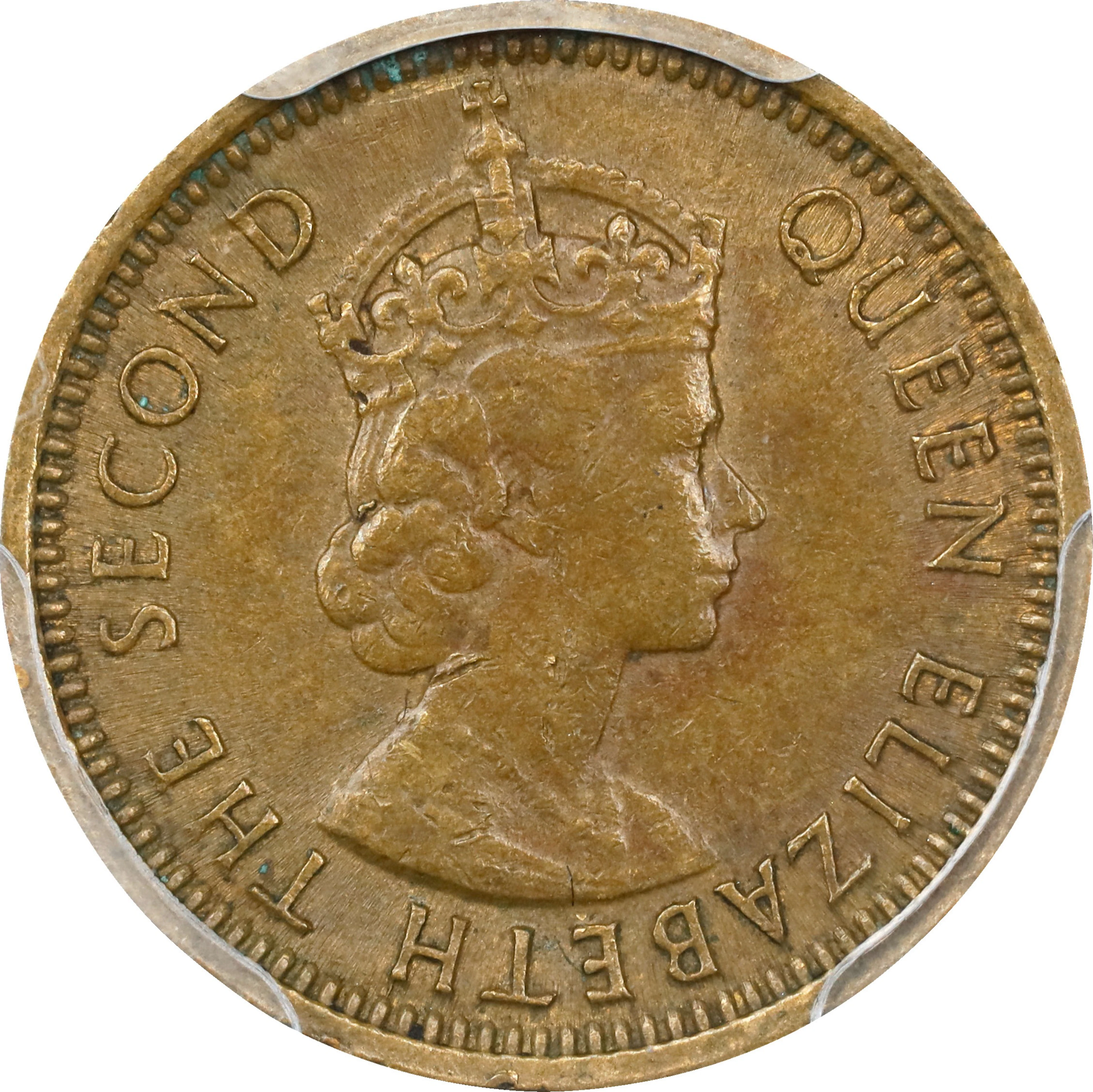 (t) HONG KONG (SAR). 5 Cents, 1964-H. Birmingham (Heaton) Mint. Elizabeth