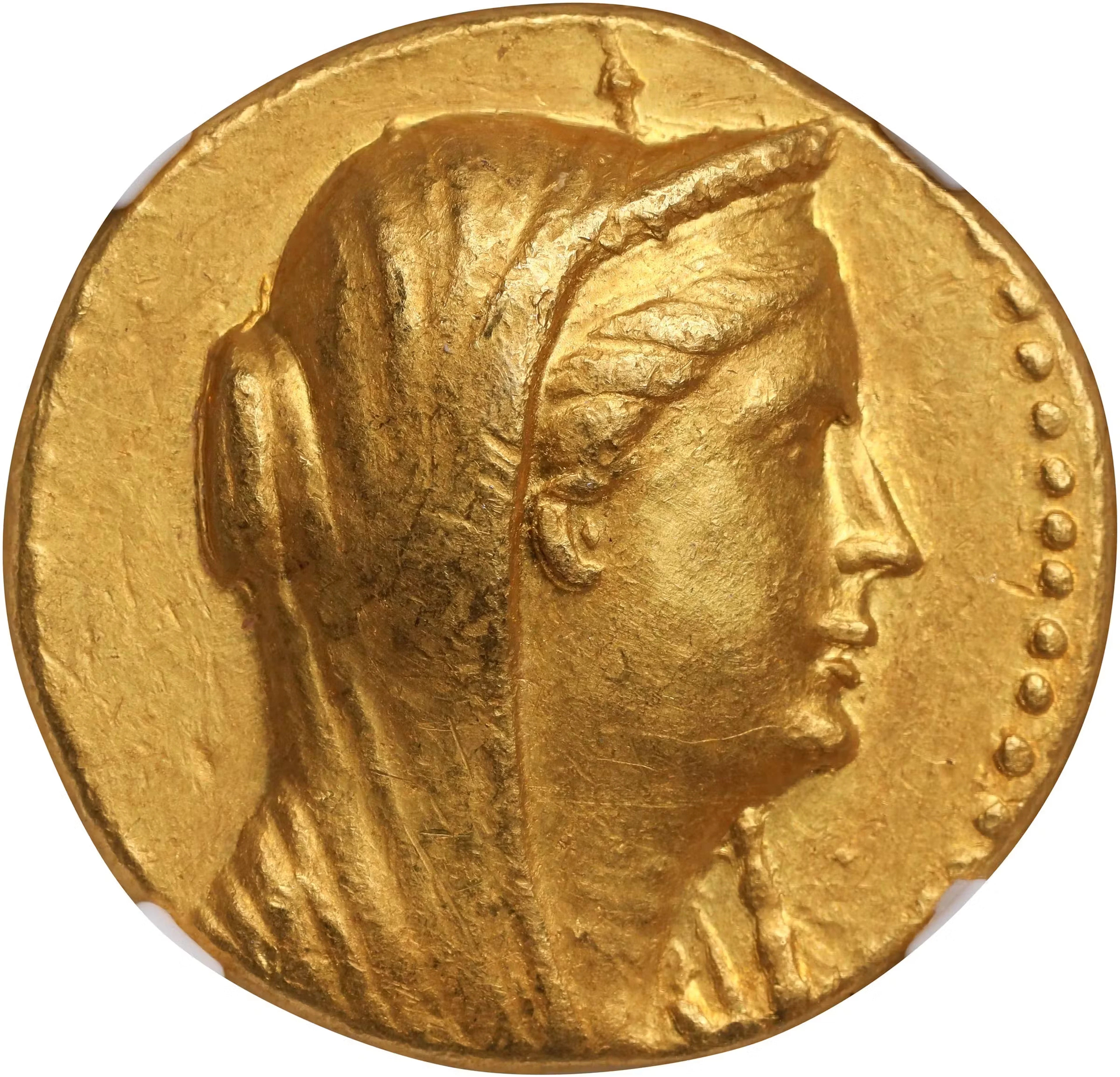 PTOLEMAIC EGYPT. Arsinoe II Philadelphos, Died 270/68 B.C. AV Oktadrachm