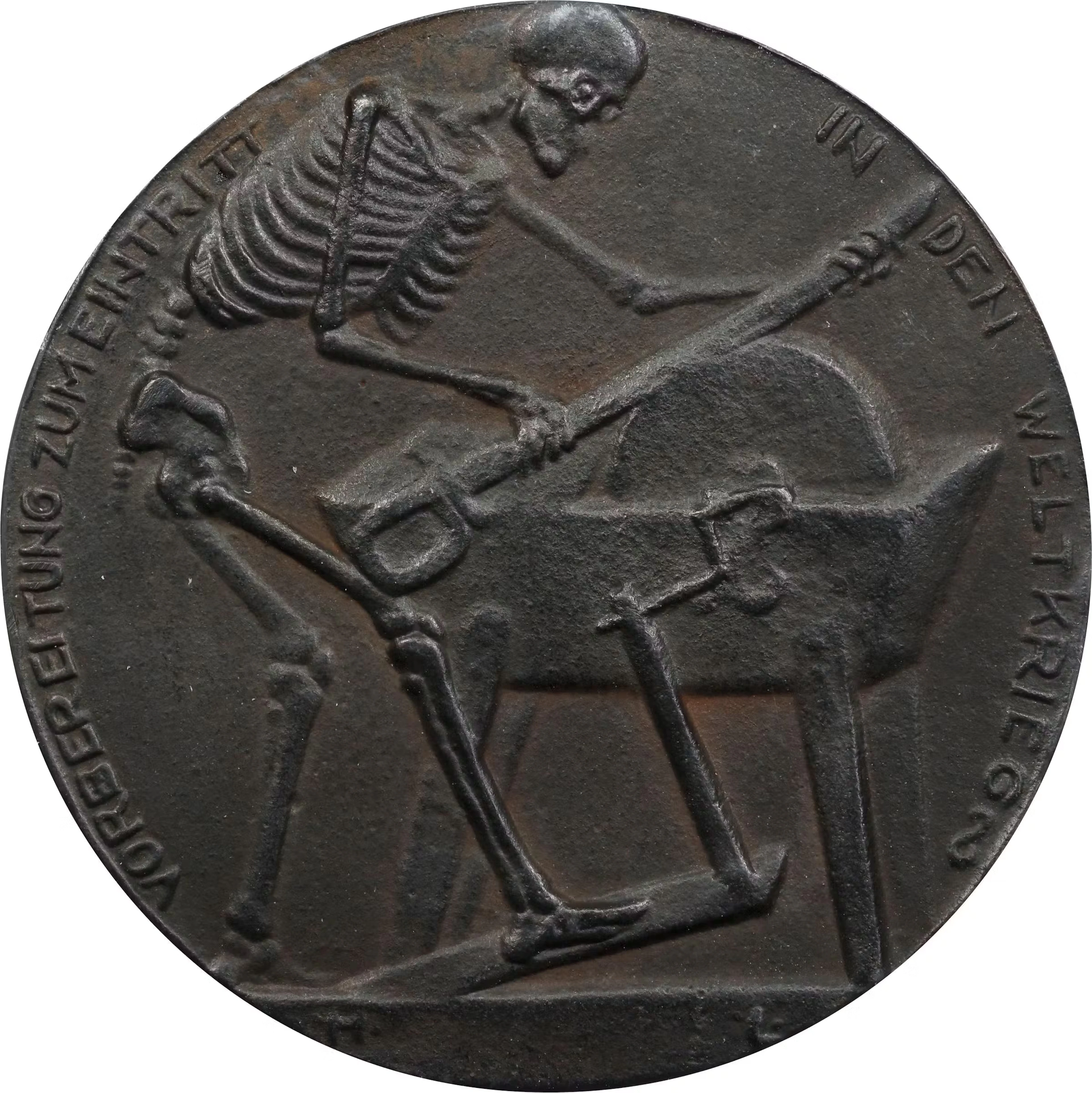 GERMANY. Empire. Italy's Wavering Alliances Cast Iron Medal, 1915. PCGS MS-62.