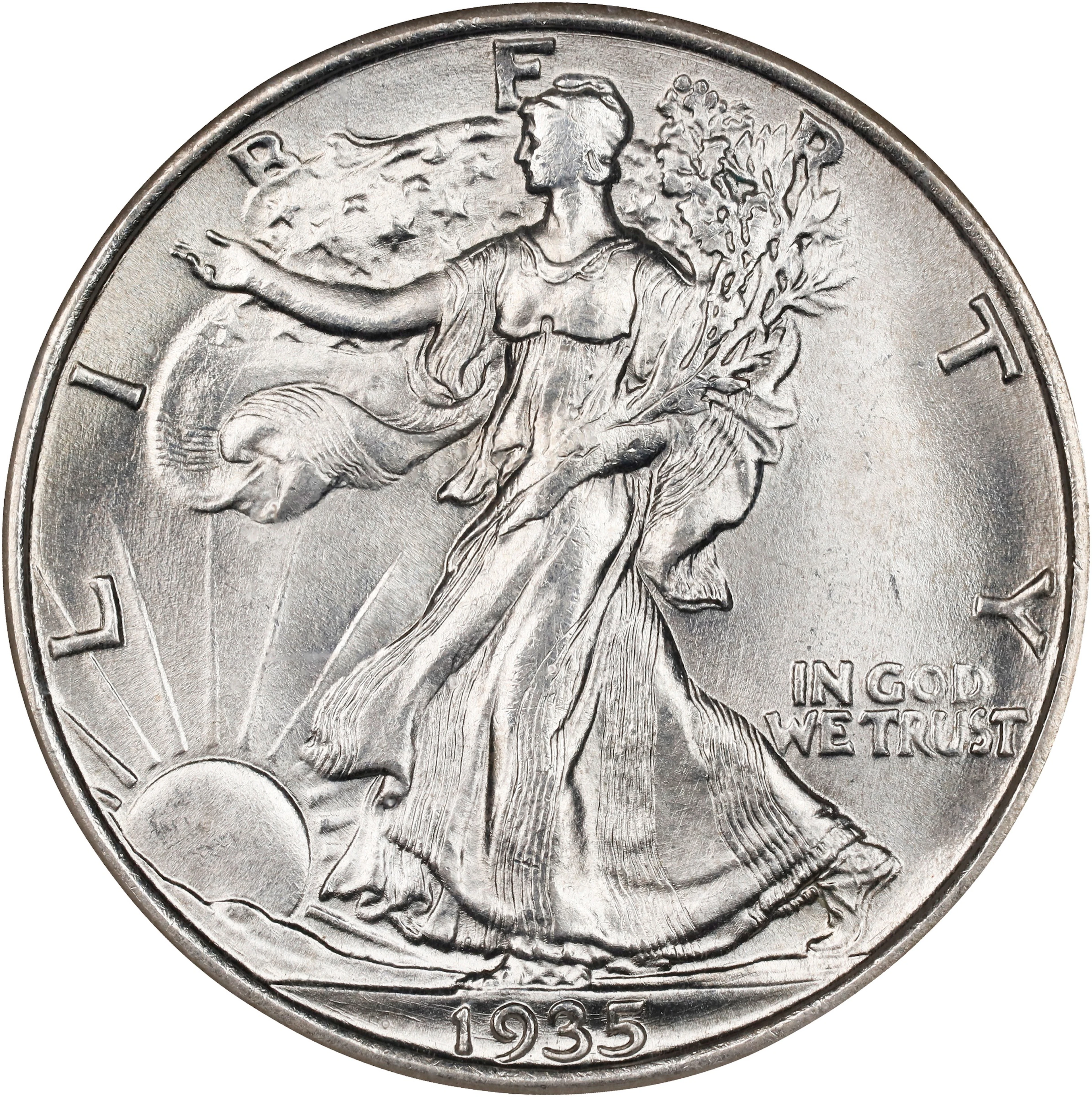 1935 Walking Liberty Half Dollar. MS-65 (NGC).