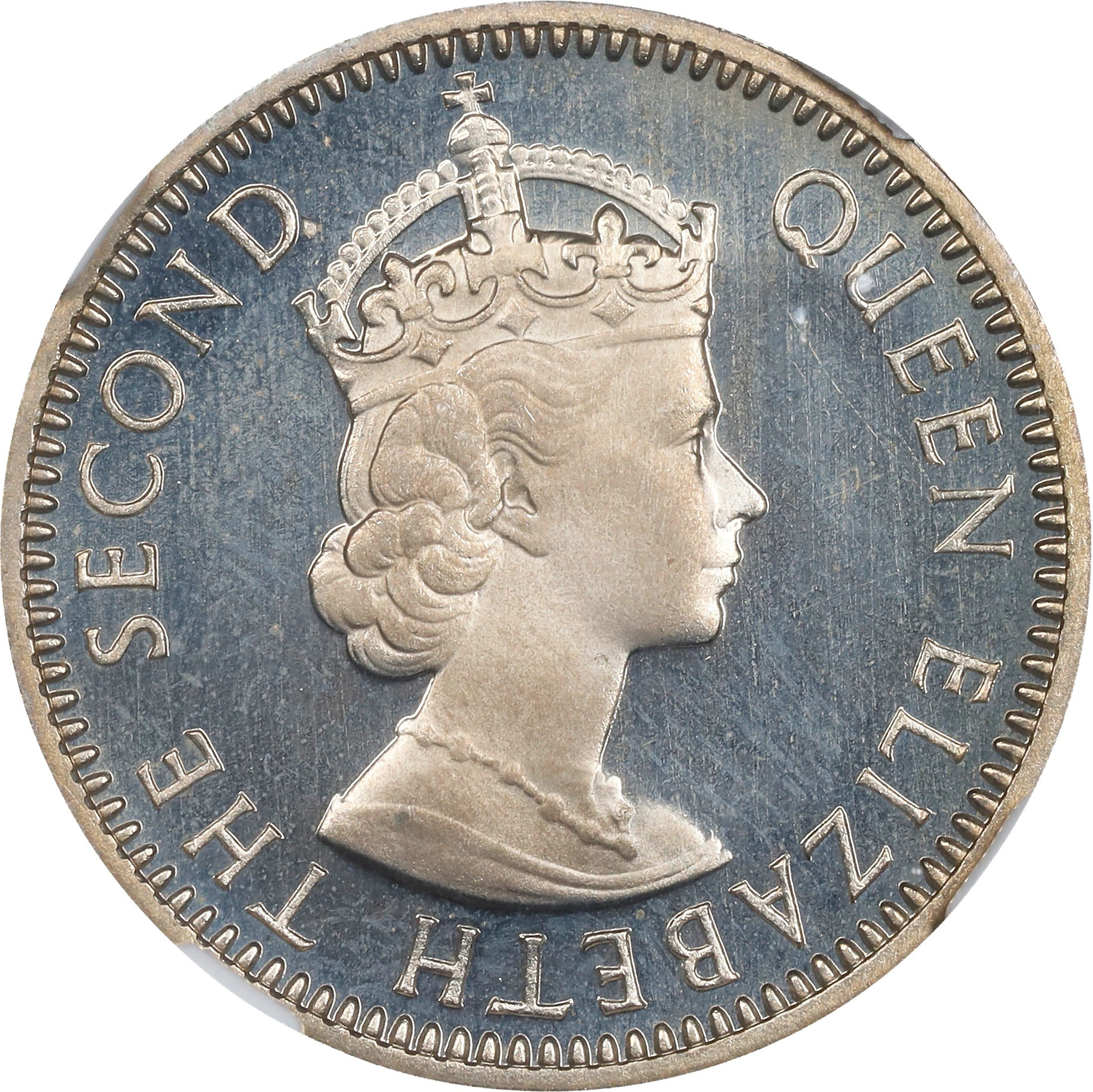 MALAYA AND BRITISH BORNEO. 10 Cents, 1956. London Mint. Elizabeth