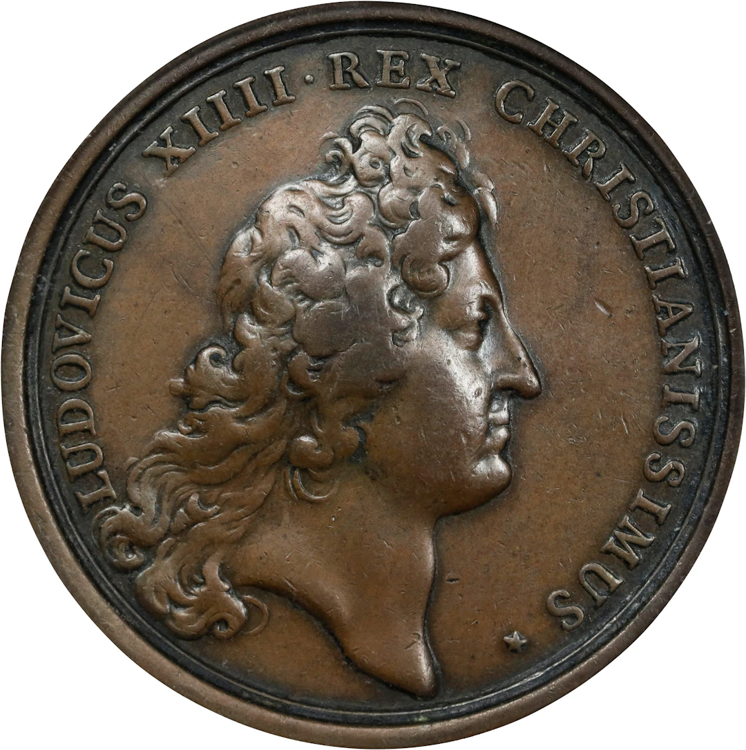 1690 Quebec Preserved Medal. Betts-73. Bronze. VF-35 (PCGS).