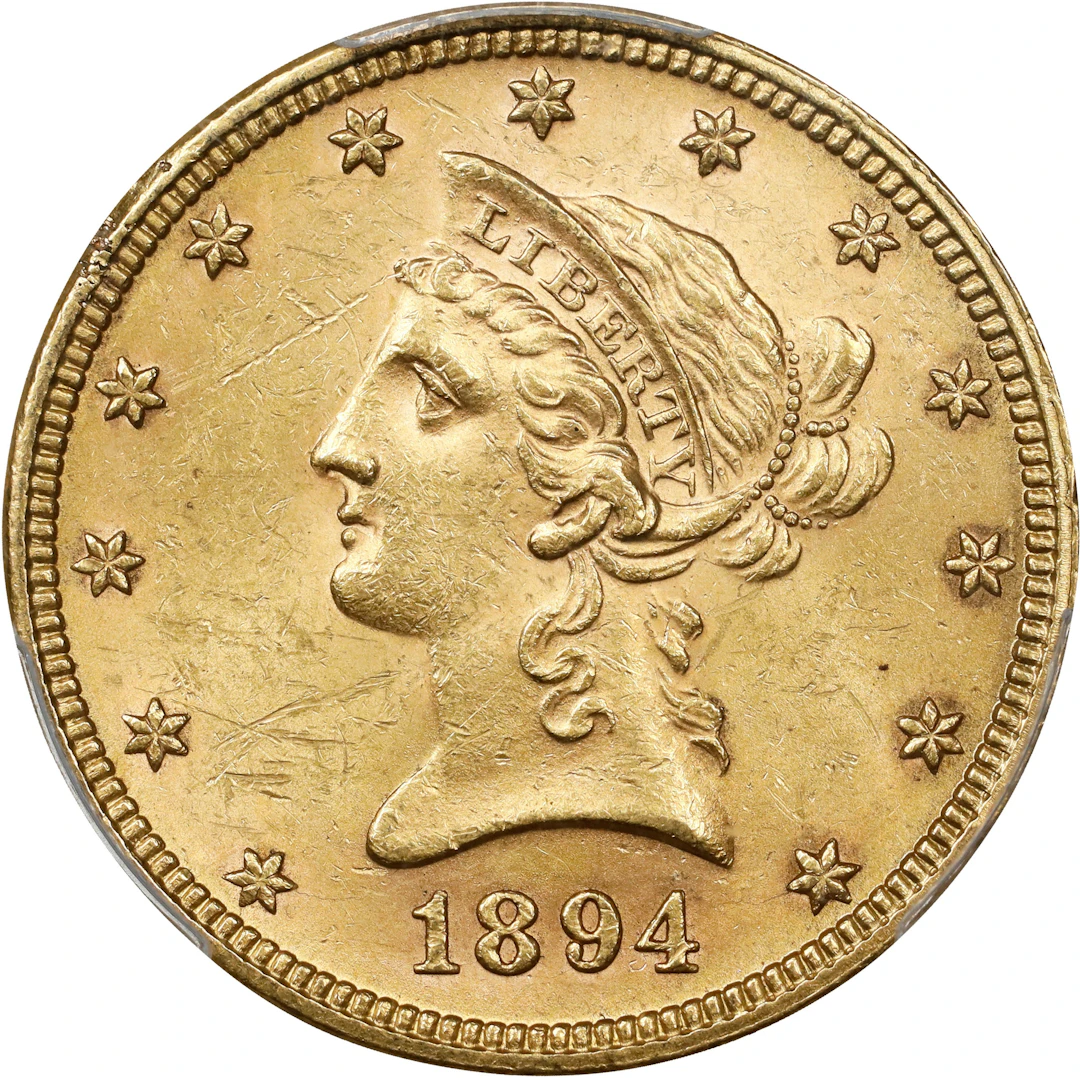 UNITED STATES OF AMERICA. 10 Dollars, 1894. Philadelphia Mint. PCGS MS-61.