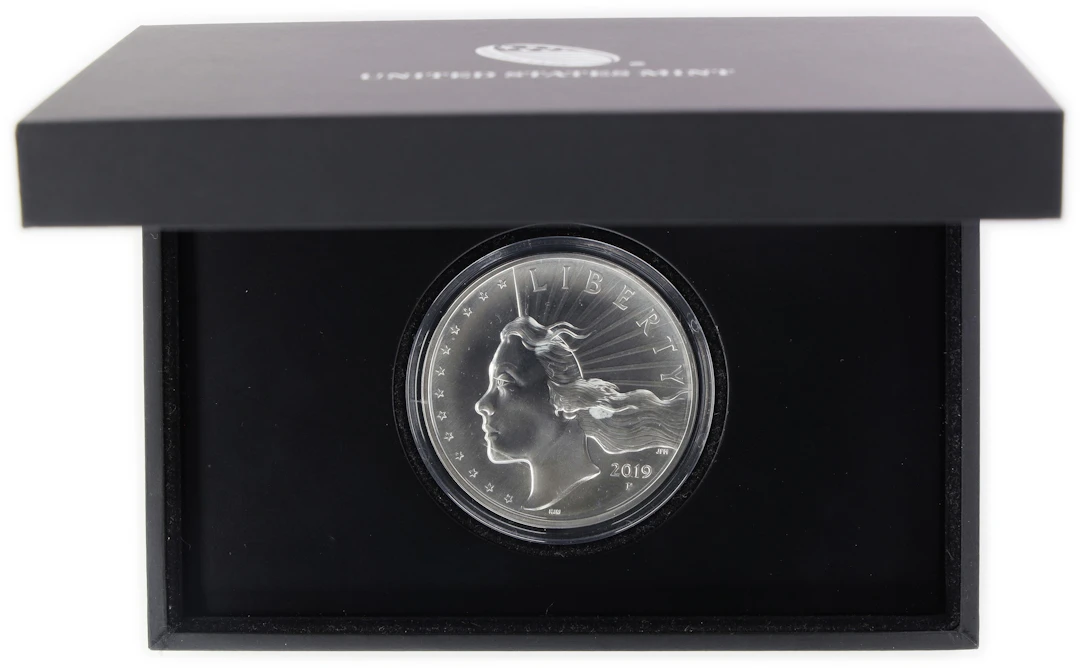 (2.5 oz, 77.76 g ASW). 2019-P American Liberty Silver Medal. High Relief.