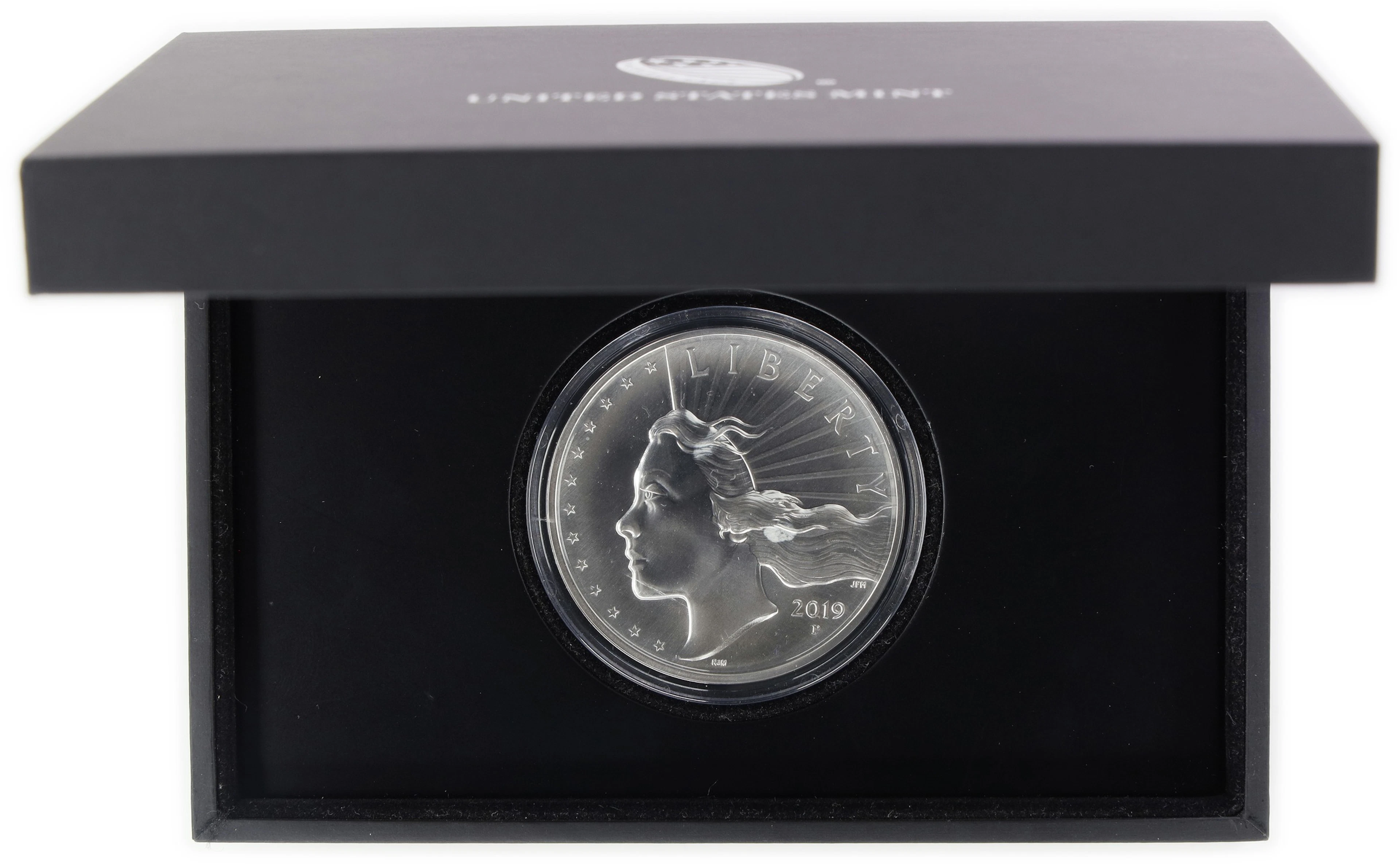 (2.5 oz, 77.76 g ASW). 2019-P American Liberty Silver Medal. High Relief.