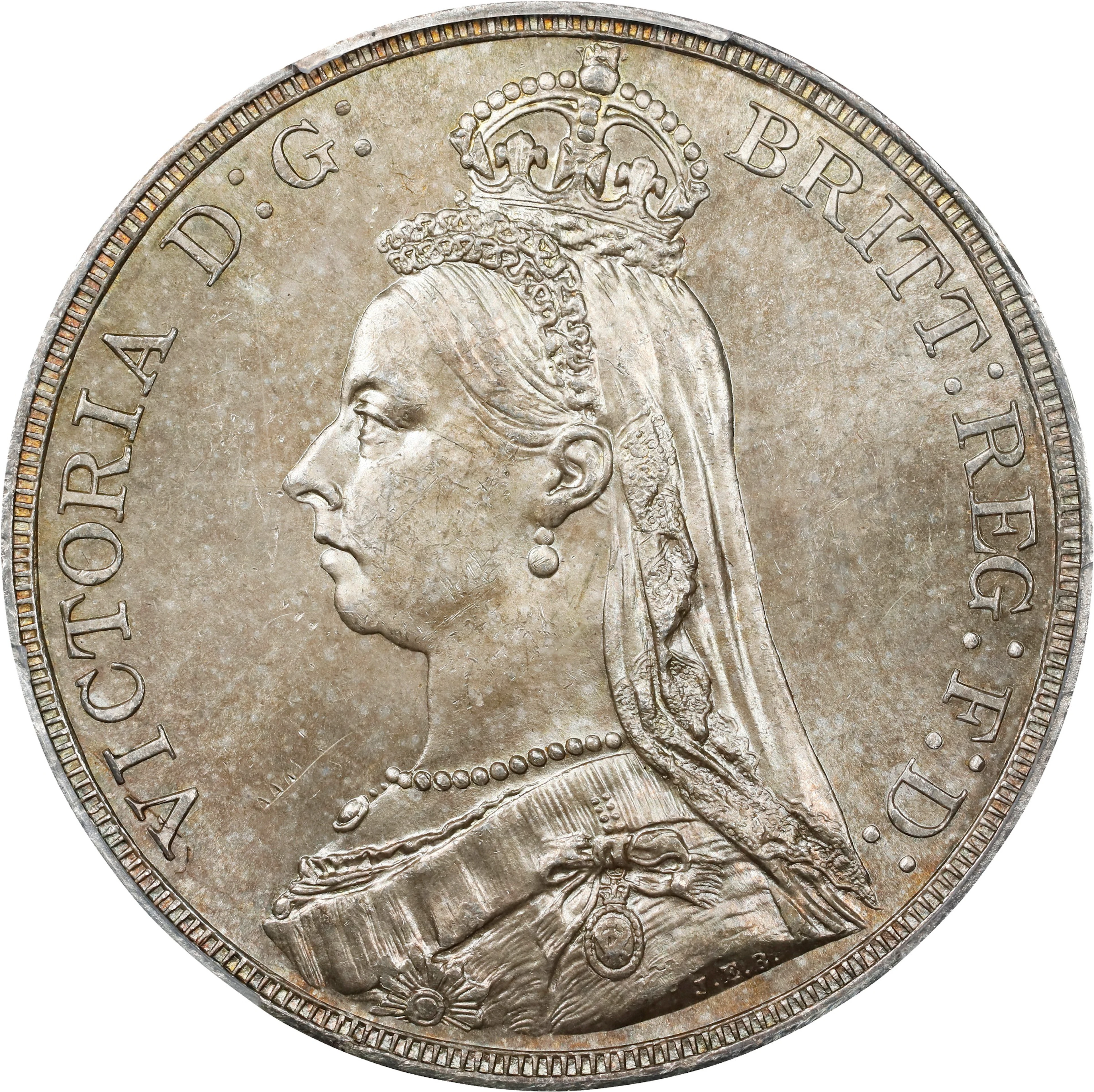 GREAT BRITAIN. Crown, 1887. London Mint. Victoria. PCGS MS-64.